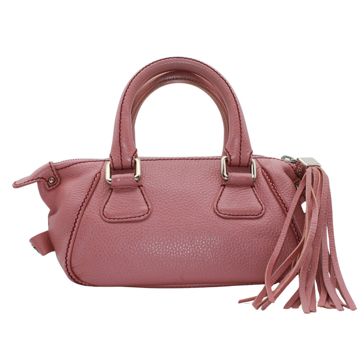 Chanel Pink Leather Handbag (Pre-Owned)