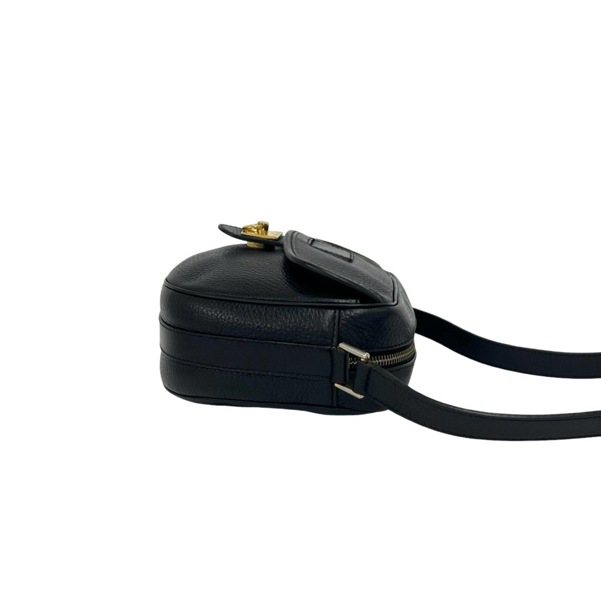 Celine Black Leather Pochette Shoulder Bag (Pre-Owned)