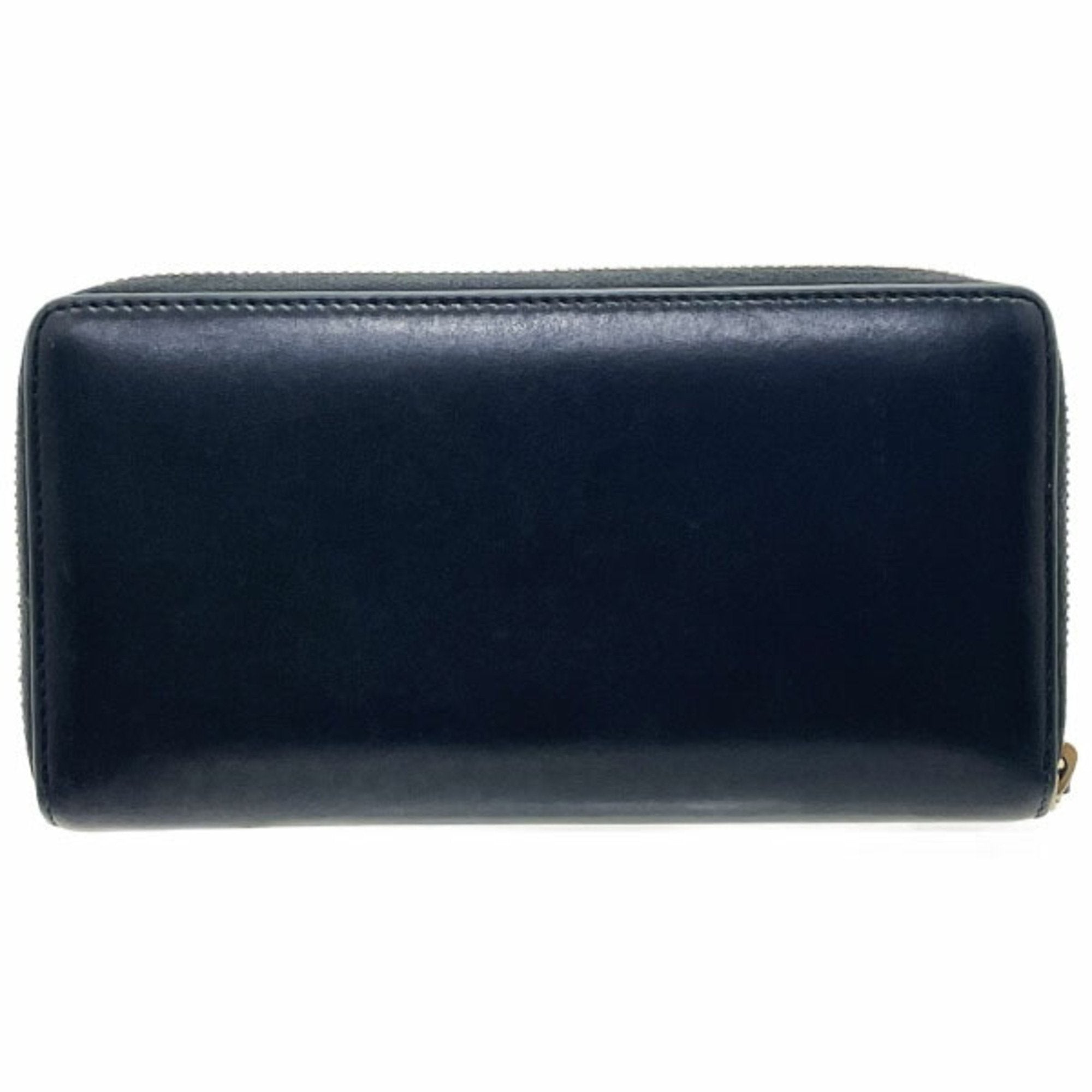 Gucci Black Leather Long Wallet (Bi-Fold) (Pre-Owned)