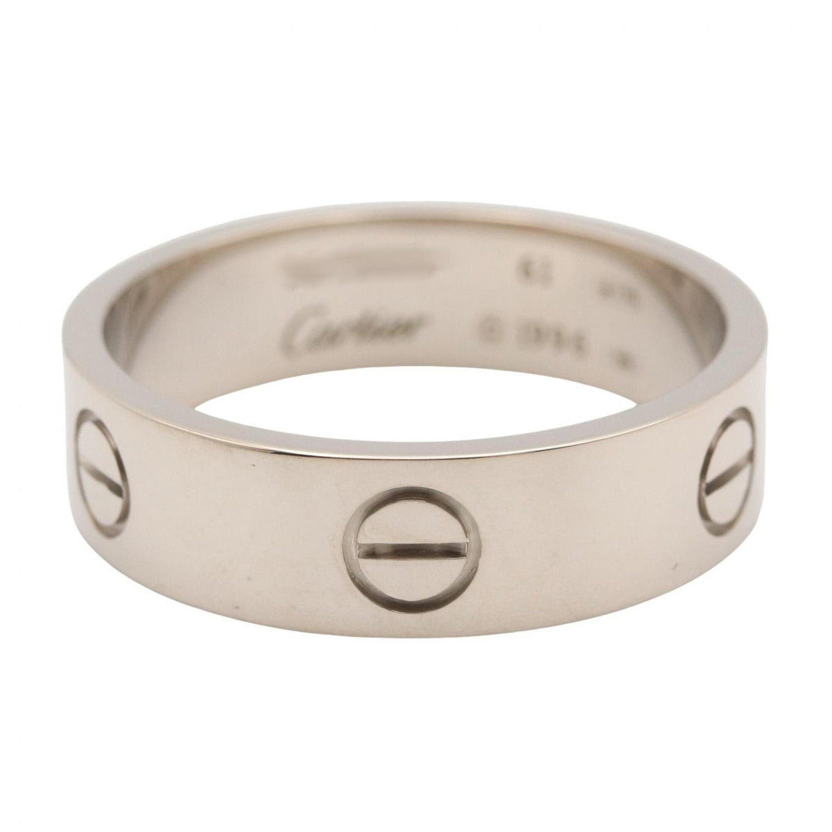 Cartier White Gold White Gold (18K) Band Ring (Pre-Owned)