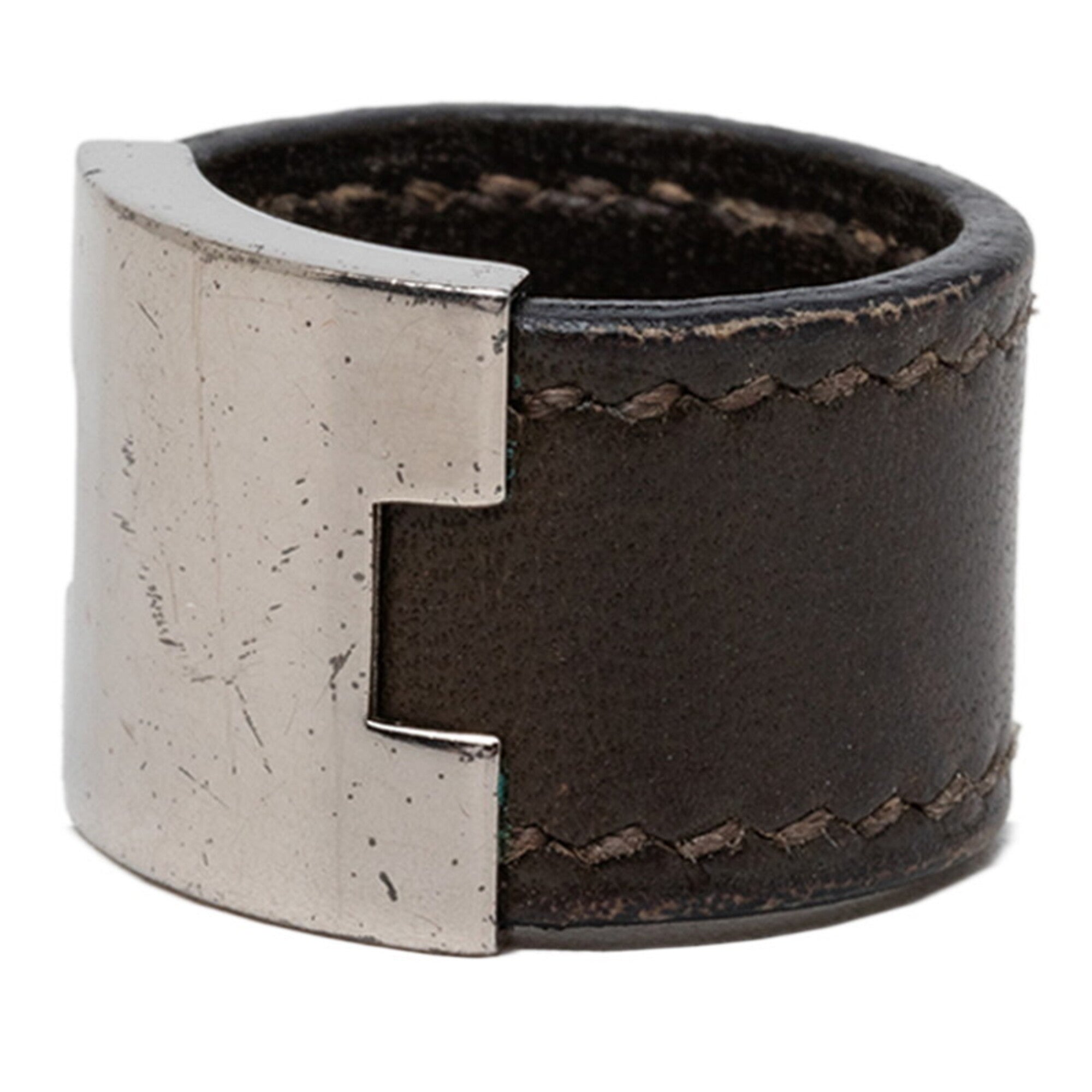 Hermes Leather Band Ring (Pre-Owned)