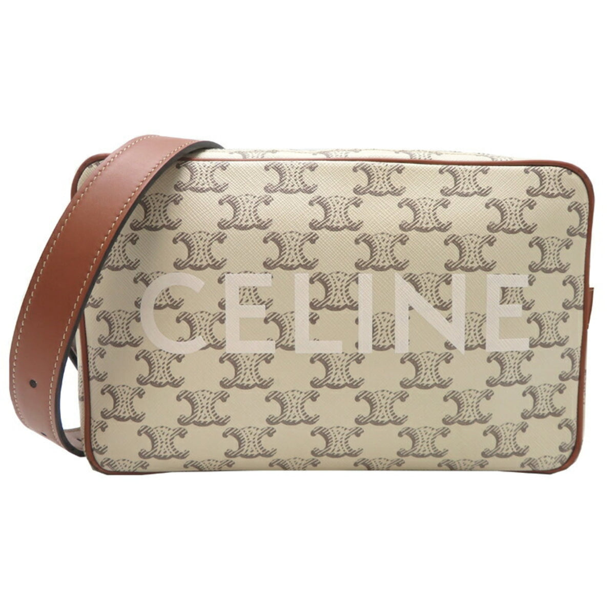 Celine White Pvc Leather Shoulder Bag (Pre-Owned)