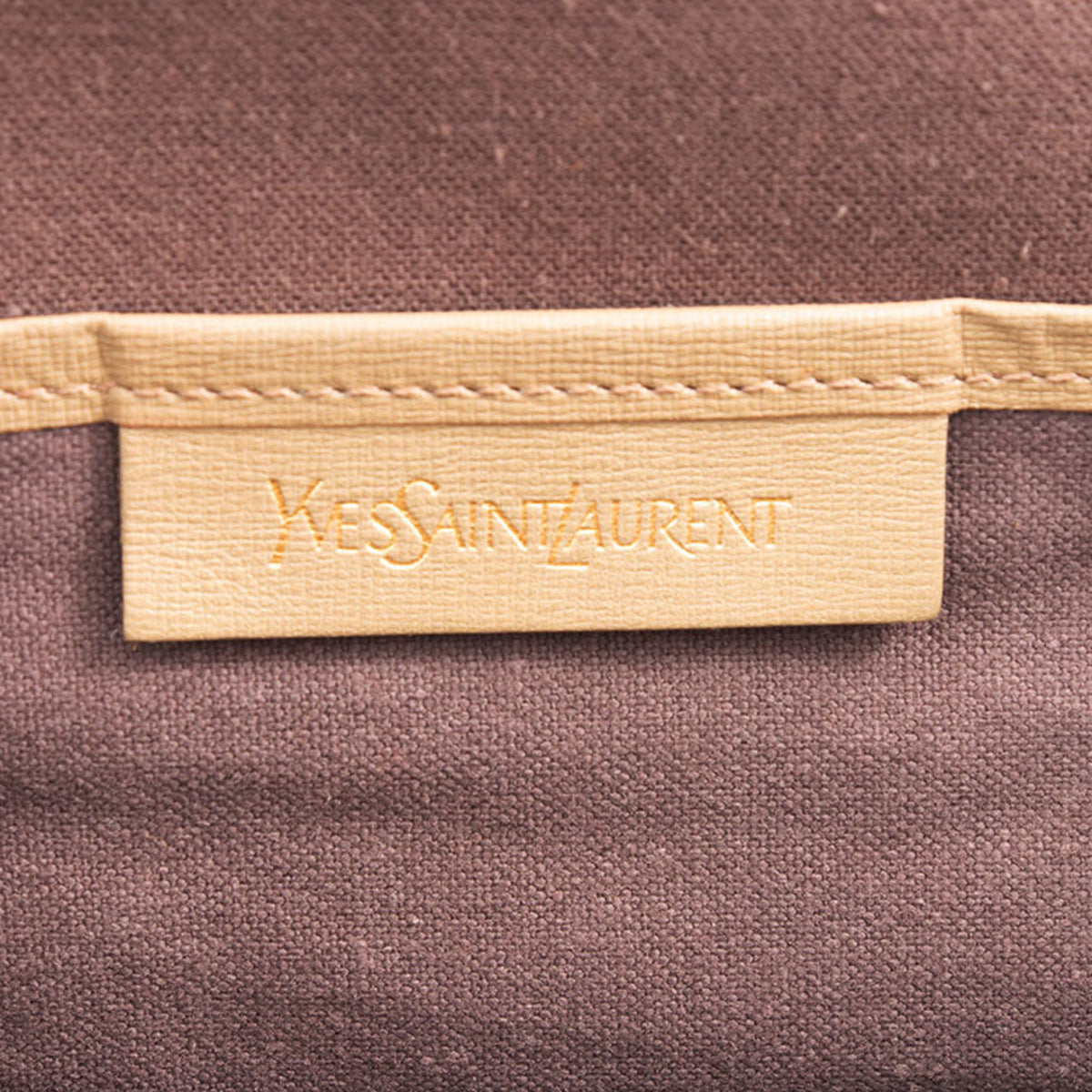 Yves Saint Laurent Beige Brown Pvc Handbag (Pre-Owned)