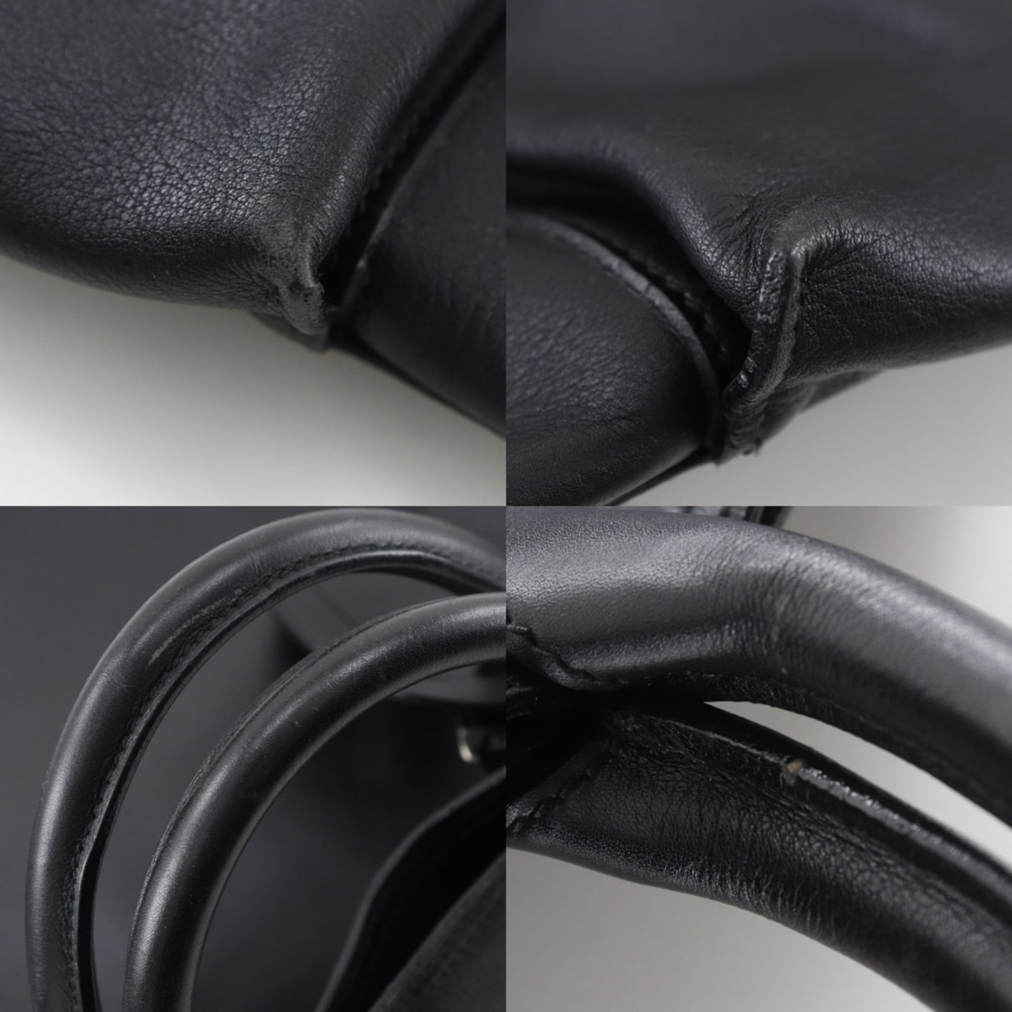 Gucci Black Leather Boston Bag (Pre-Owned)