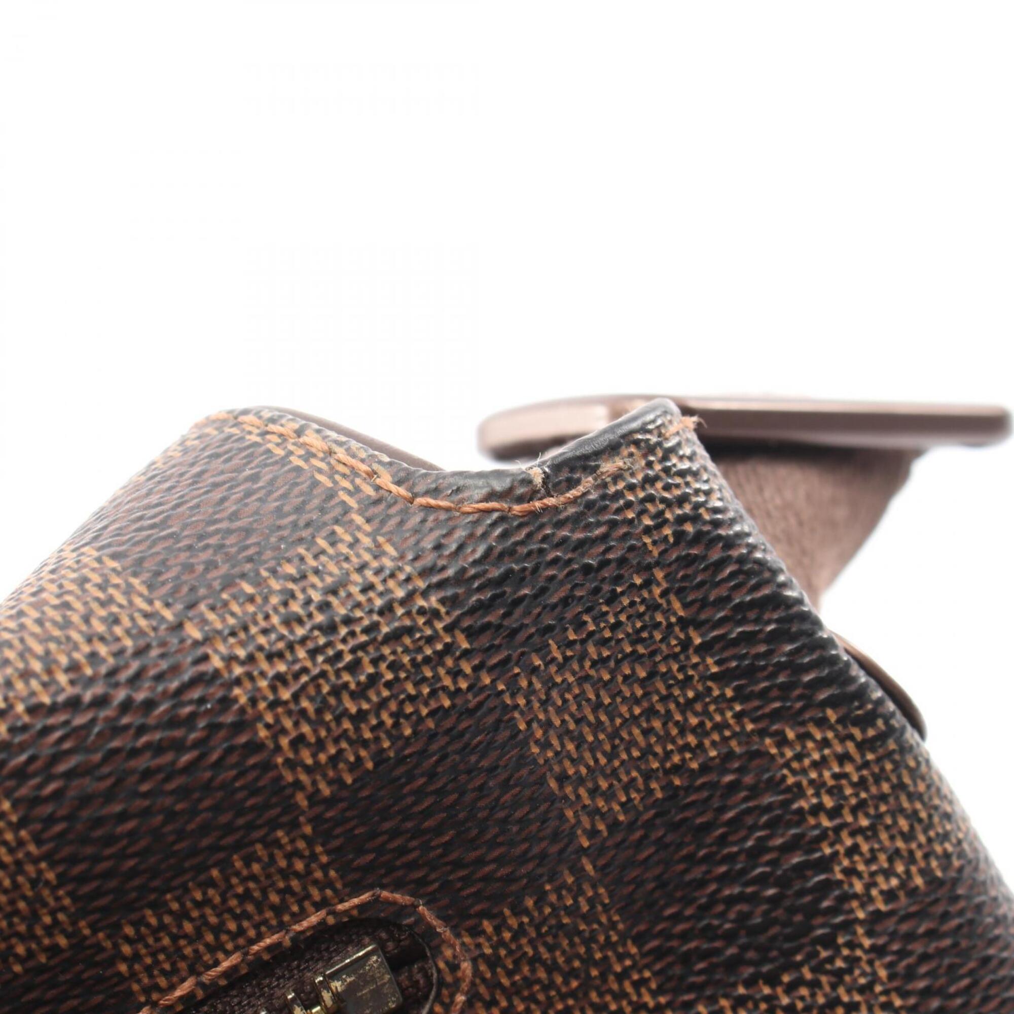 Louis Vuitton Brown Coated Canvas Pvc Damier Canvas Leather Handbag Shoulder Bag (Pre-Owned)