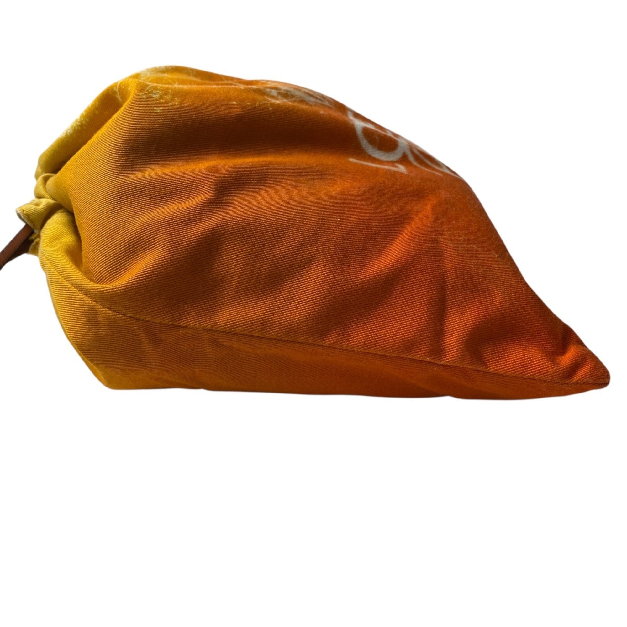 Loewe Orange Yellow Cotton Leather Pouch (Pre-Owned)