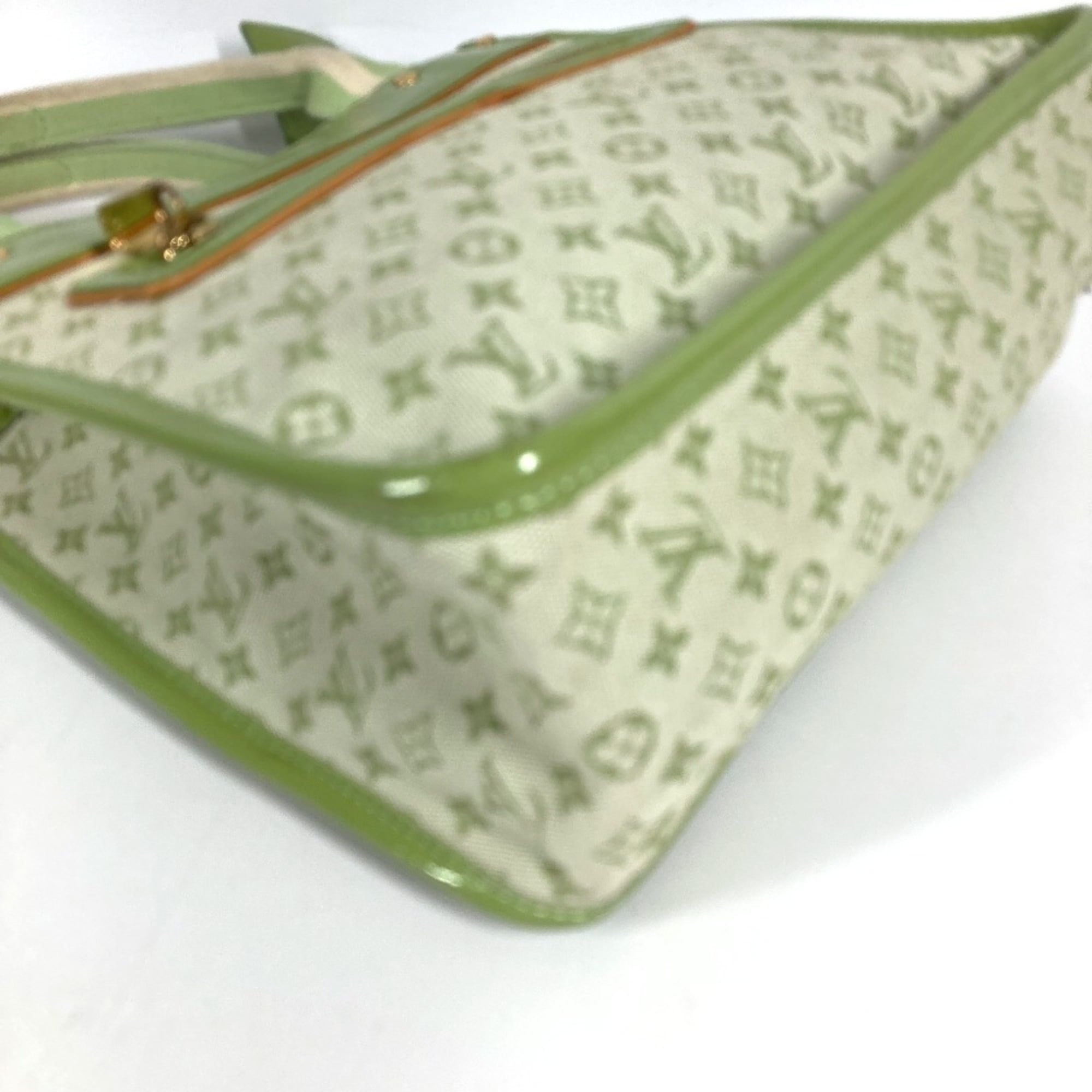 Louis Vuitton Almond Green Monogram Mini Handbag Tote Bag (Pre-Owned)