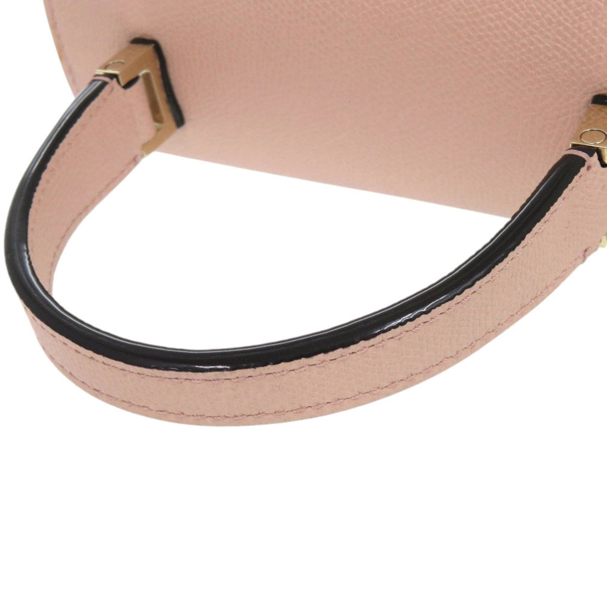 Valextra Beige Pink Leather Handbag (Pre-Owned)