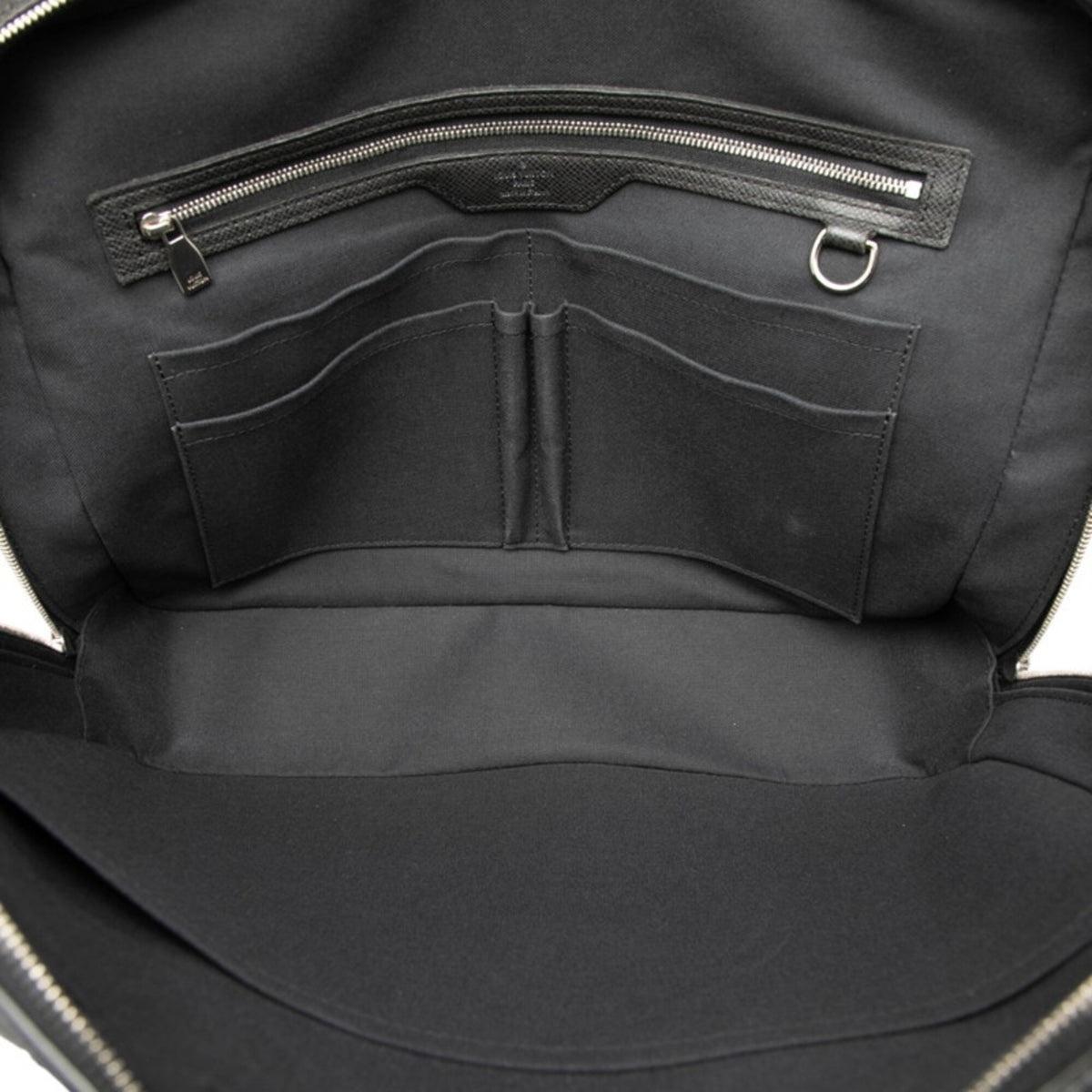 Louis Vuitton Ardoise Black Leather Handbag (Pre-Owned)