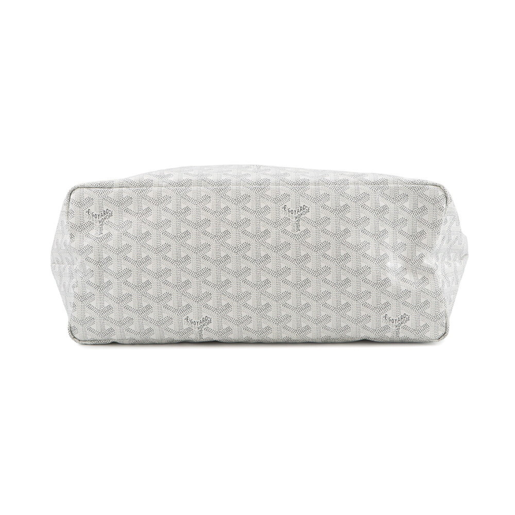 Goyard White Pvc Leather Tote Bag (Pre-Owned)
