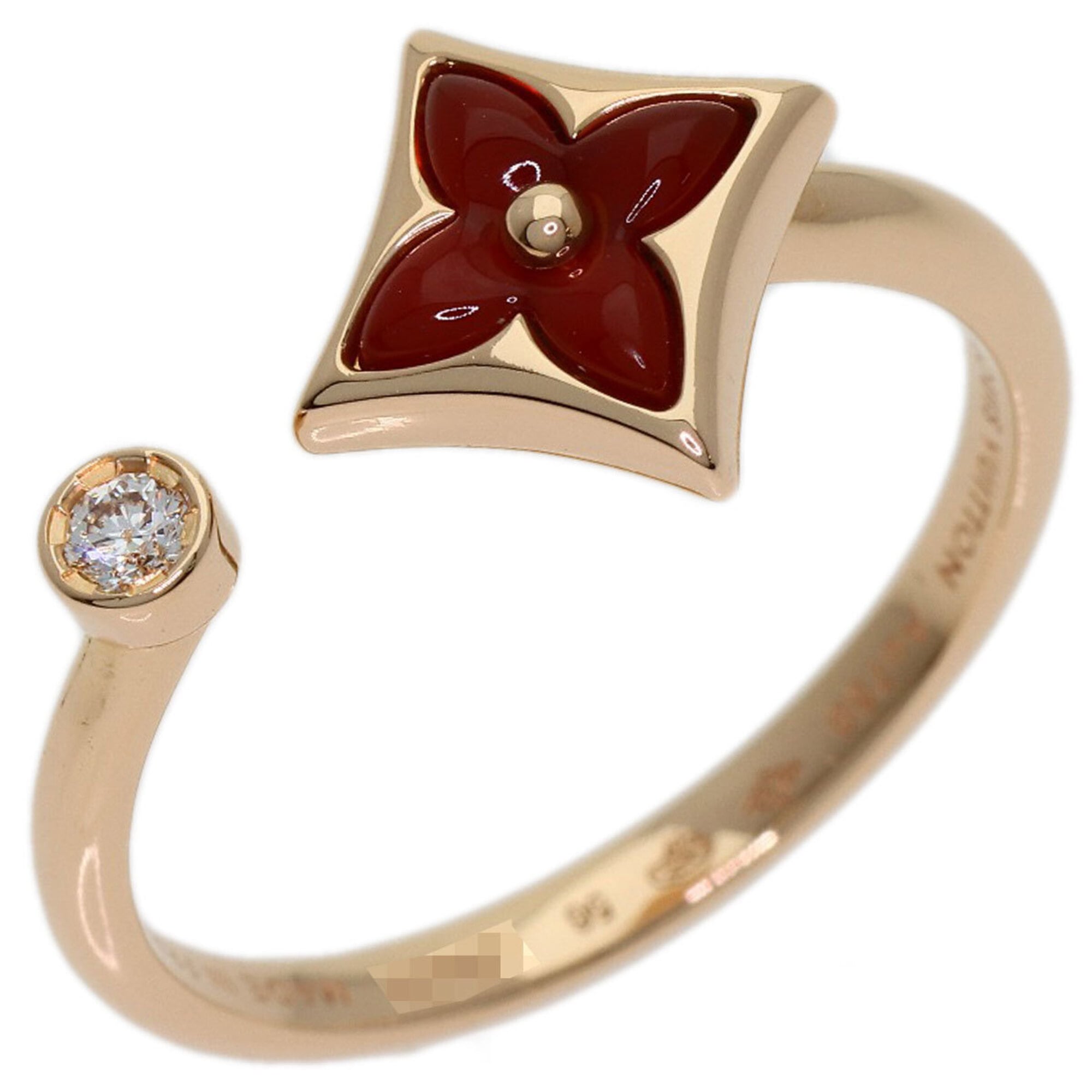 Louis Vuitton Pink Gold (18K) Band Ring (Pre-Owned)