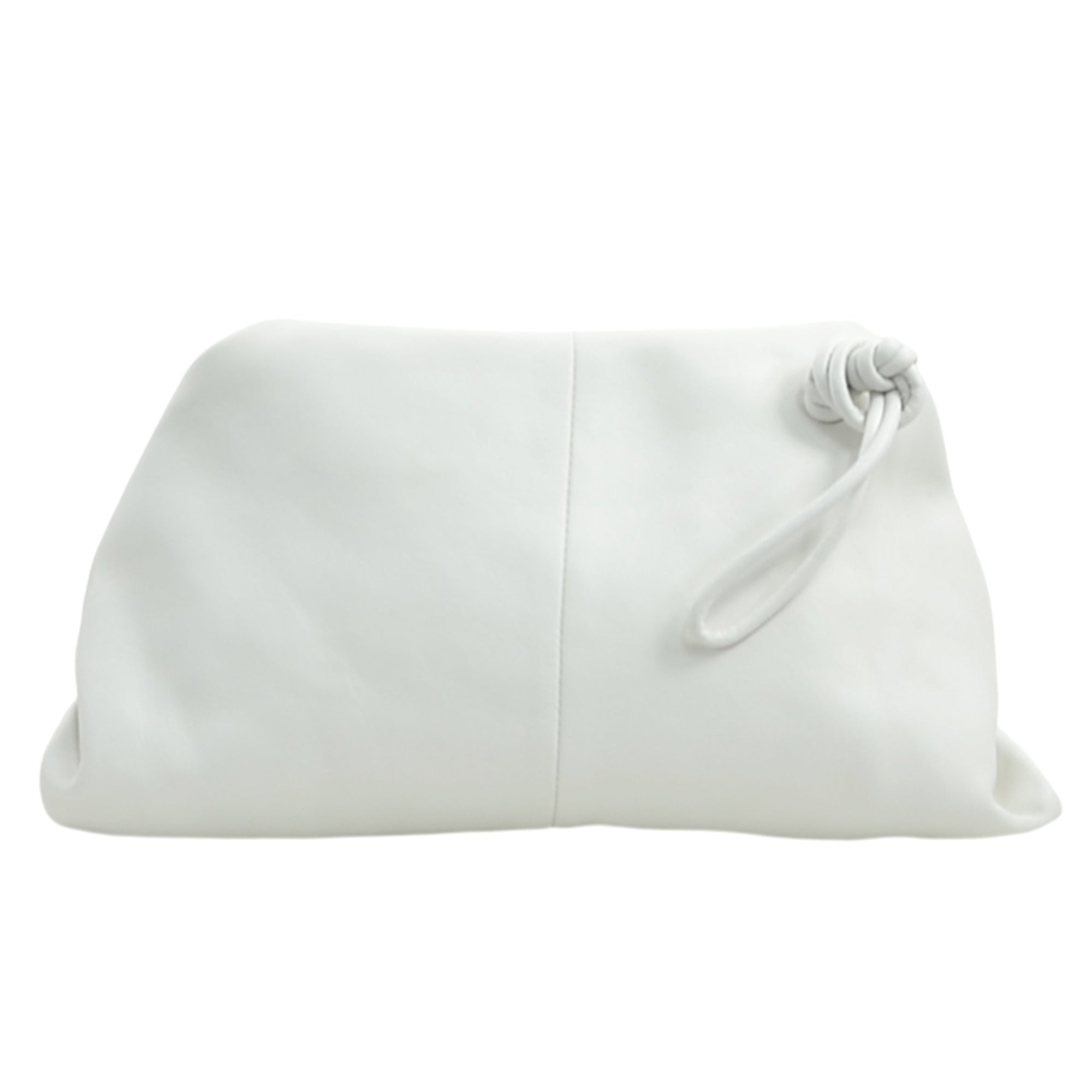 Bottega Veneta White Leather Clutch Bag (Pre-Owned)