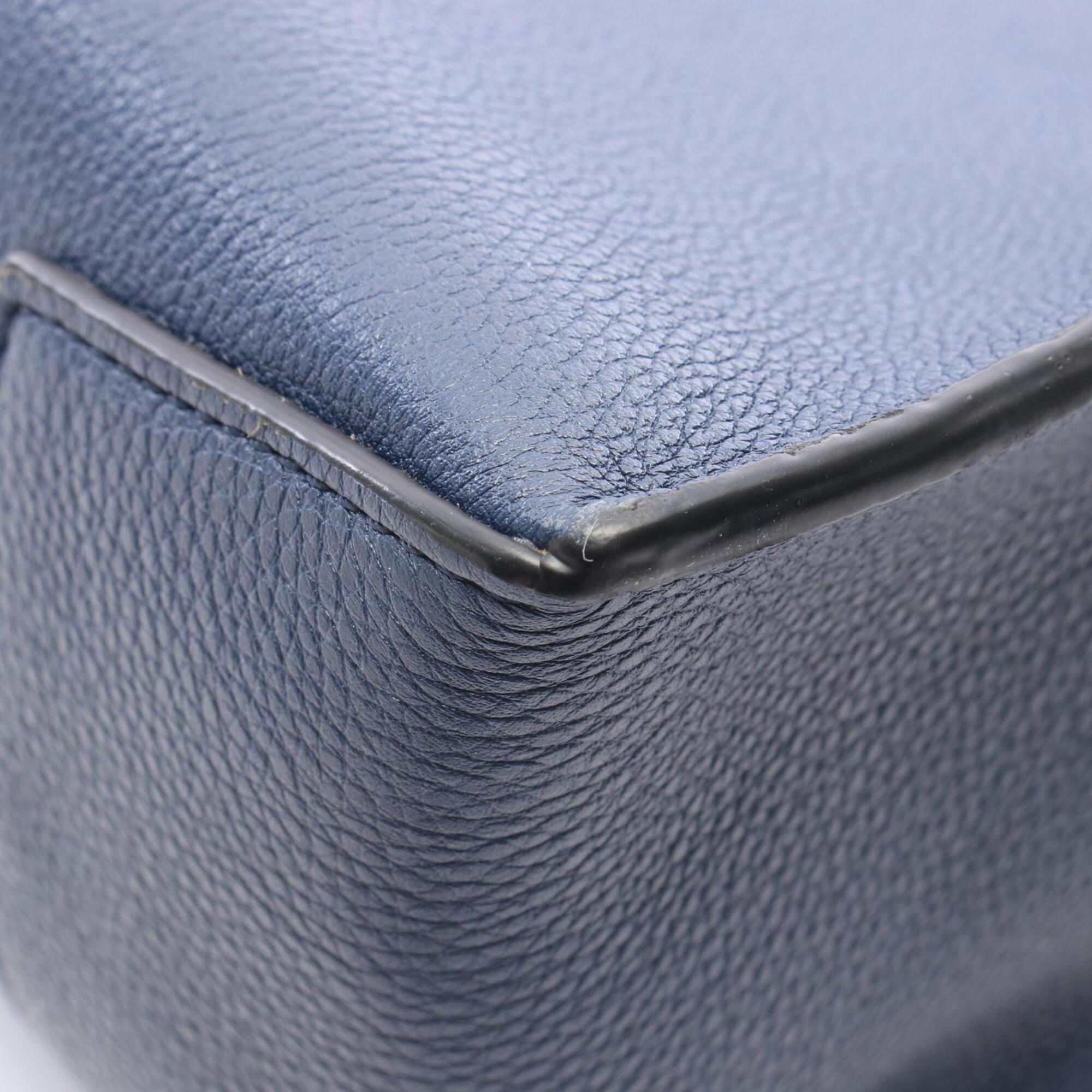 Loewe Navy Leather Handbag Tote Bag (Pre-Owned)