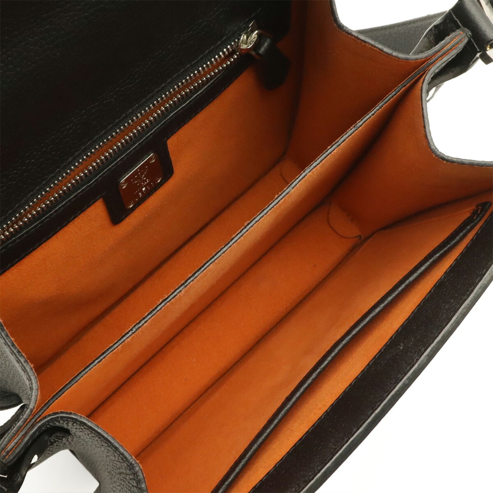 Mcm Black Leather Pochette Shoulder Bag (Pre-Owned)