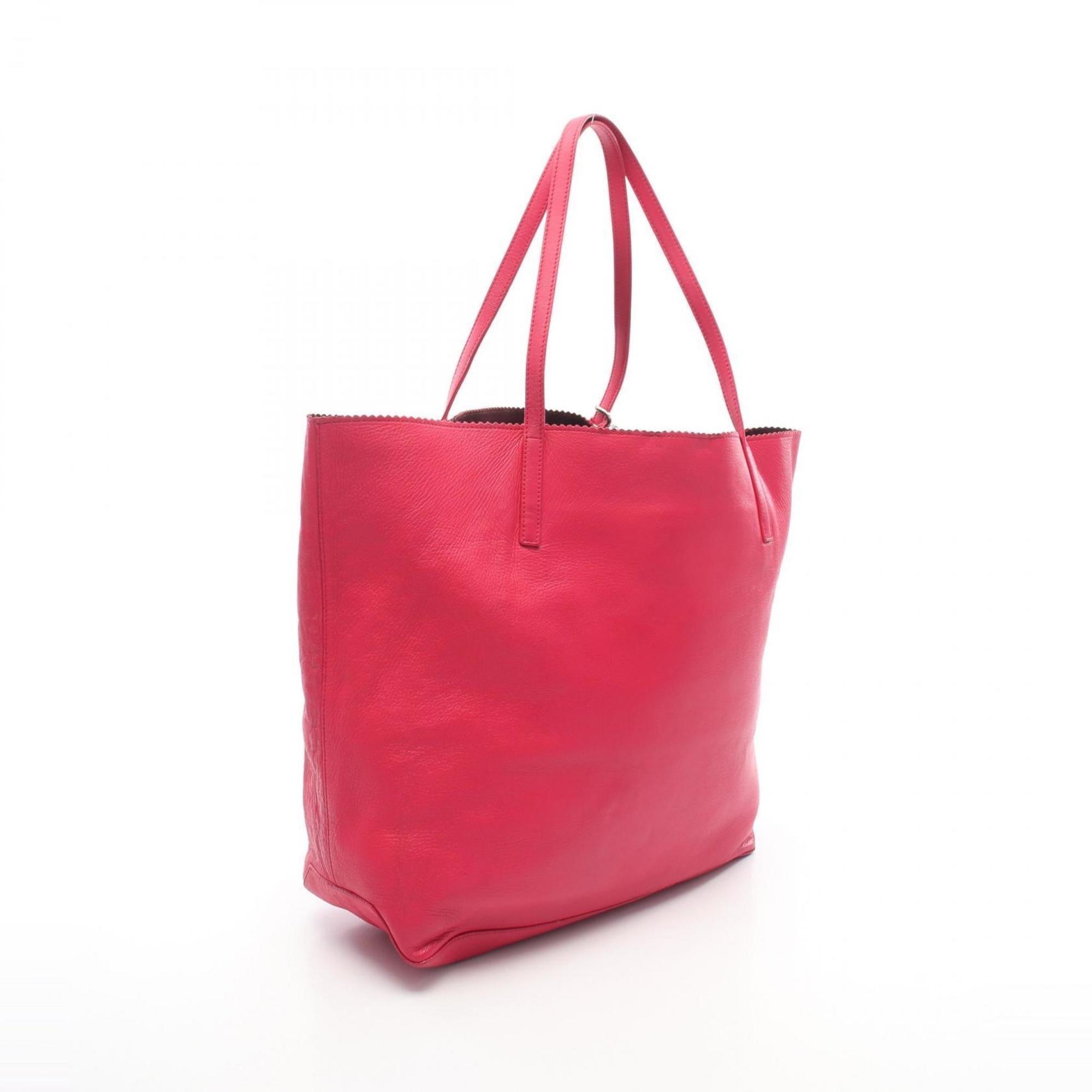 Loewe Pink Leather Handbag Tote Bag (Pre-Owned)
