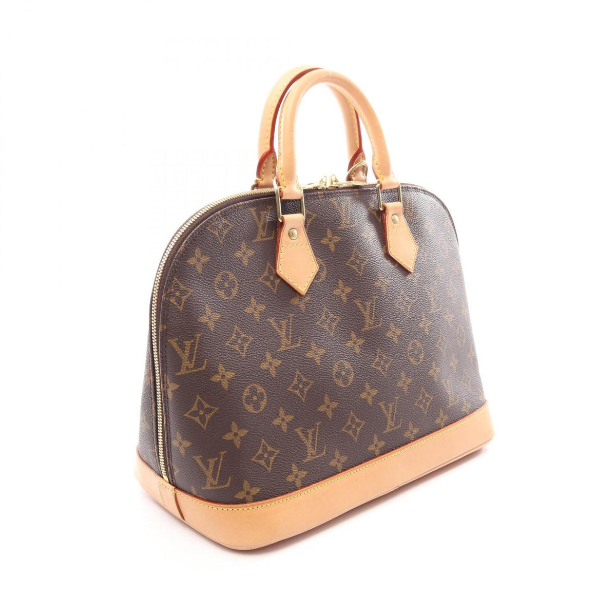 Louis Vuitton Brown Monogram Leather Handbag (Pre-Owned)