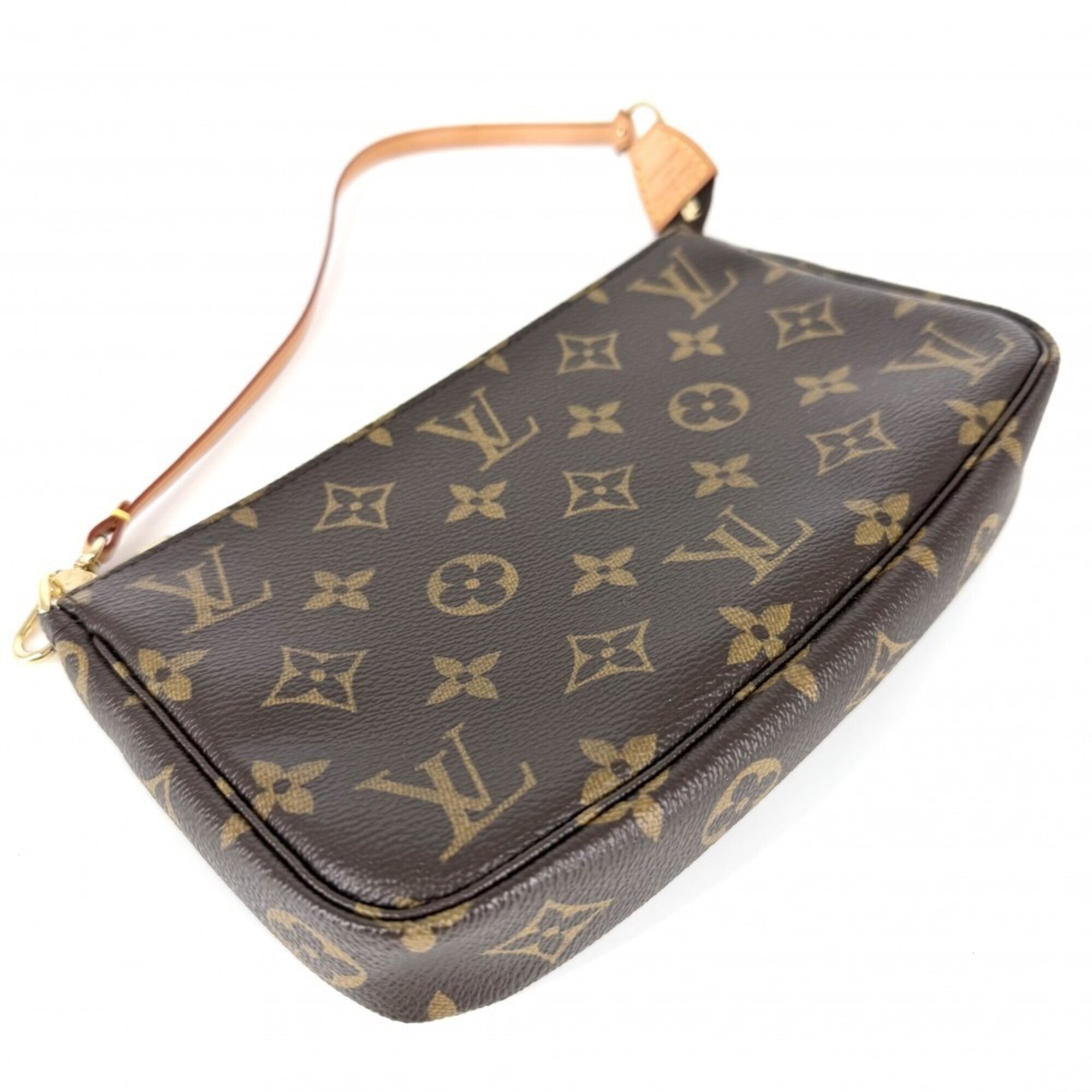 Louis Vuitton Brown Monogram White Monogram Handbag Pochette (Pre-Owned)