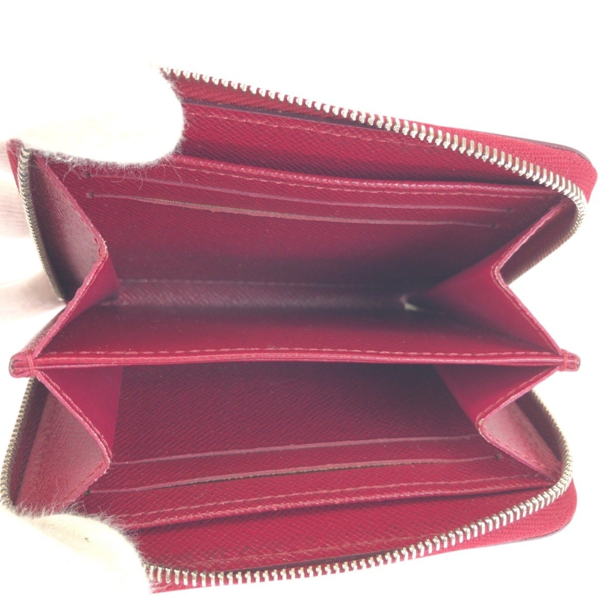 Louis Vuitton Fuchsia Pink Leather Coin Purse/Coin Case (Pre-Owned)