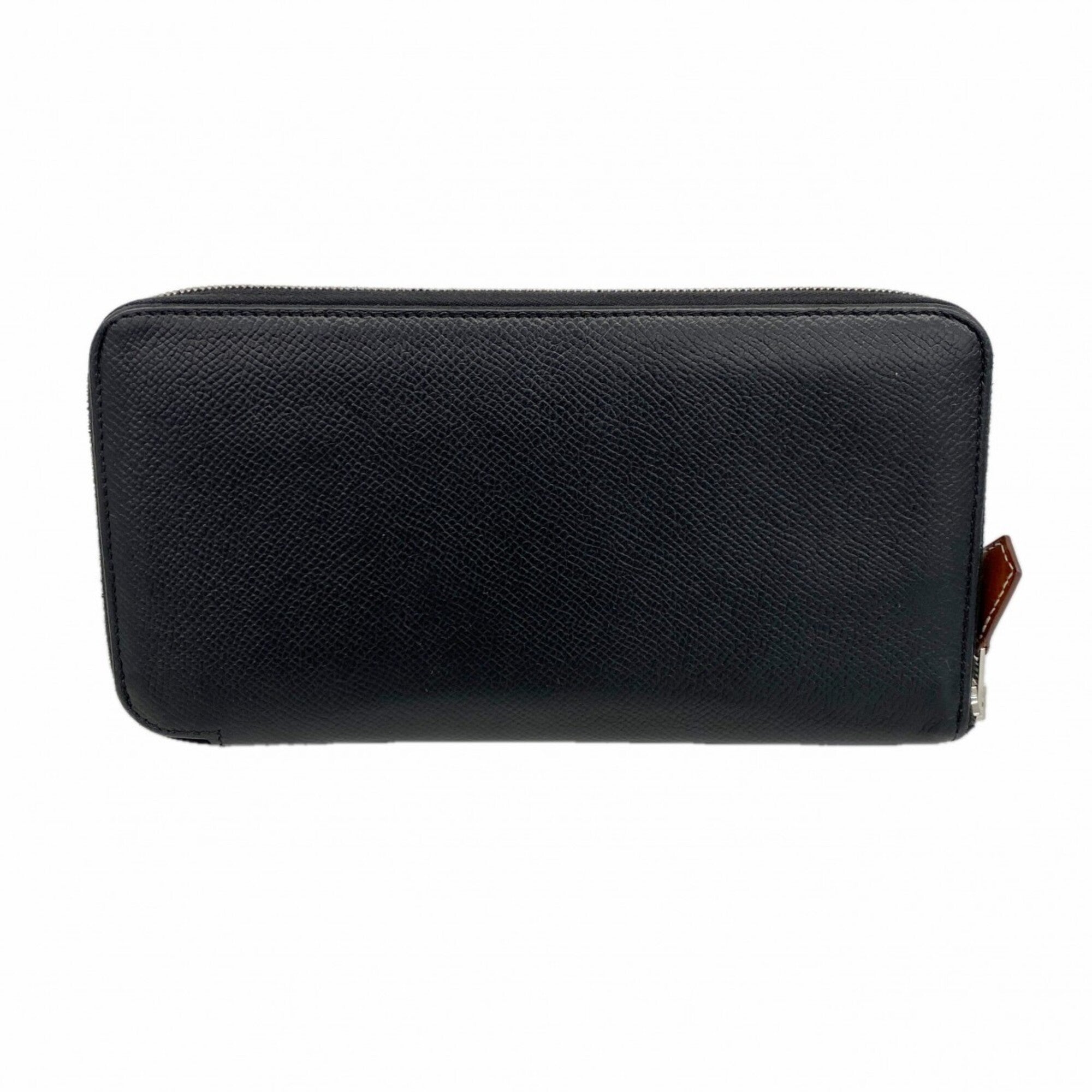 Hermes Black Epsom Leather Long Wallet (Bi-Fold) (Pre-Owned)