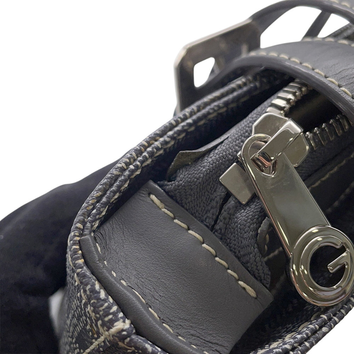 Goyard Gray White Pvc Handbag Shoulder Bag (Pre-Owned)