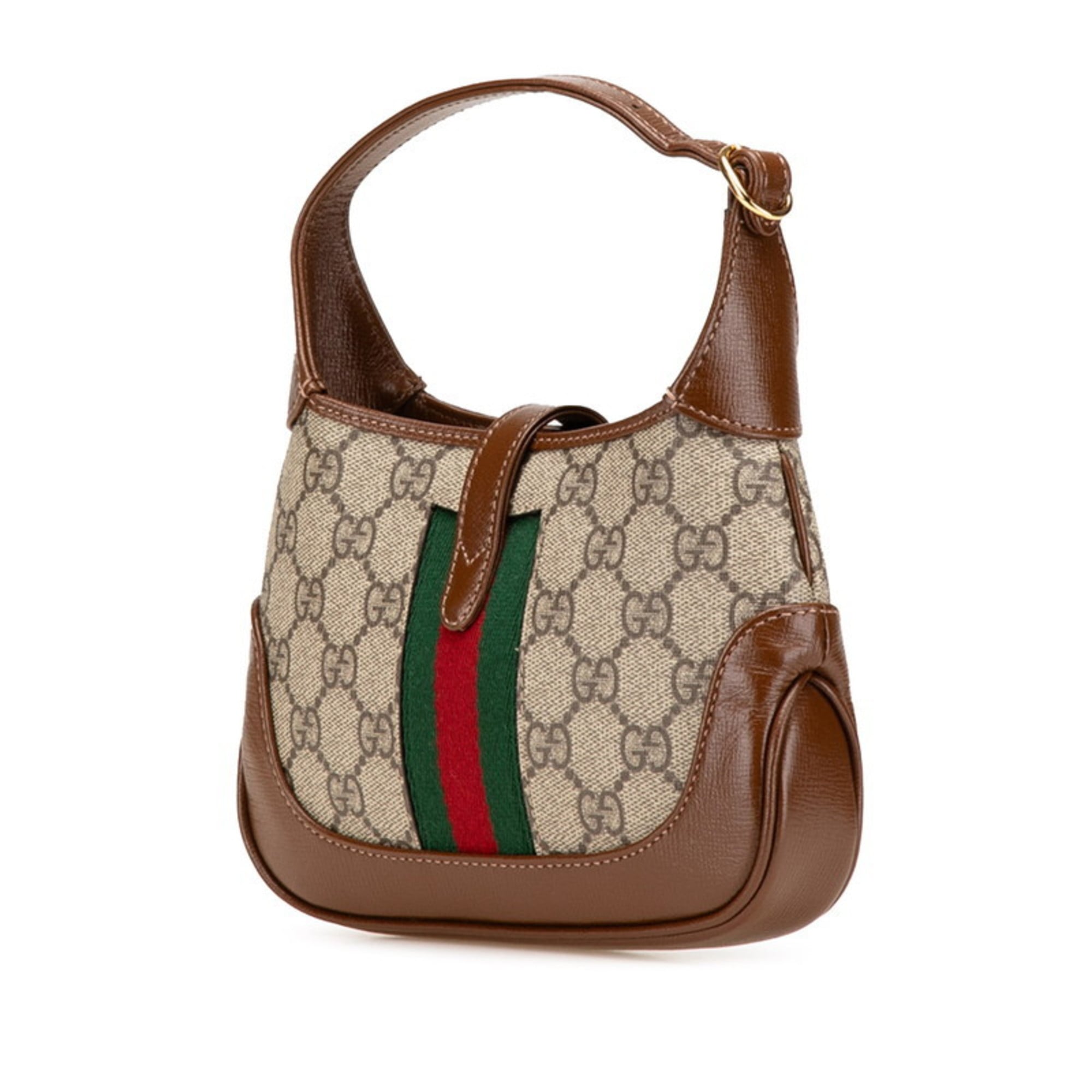 Gucci Beige Brown Pvc Leather Handbag Shoulder Bag (Pre-Owned)