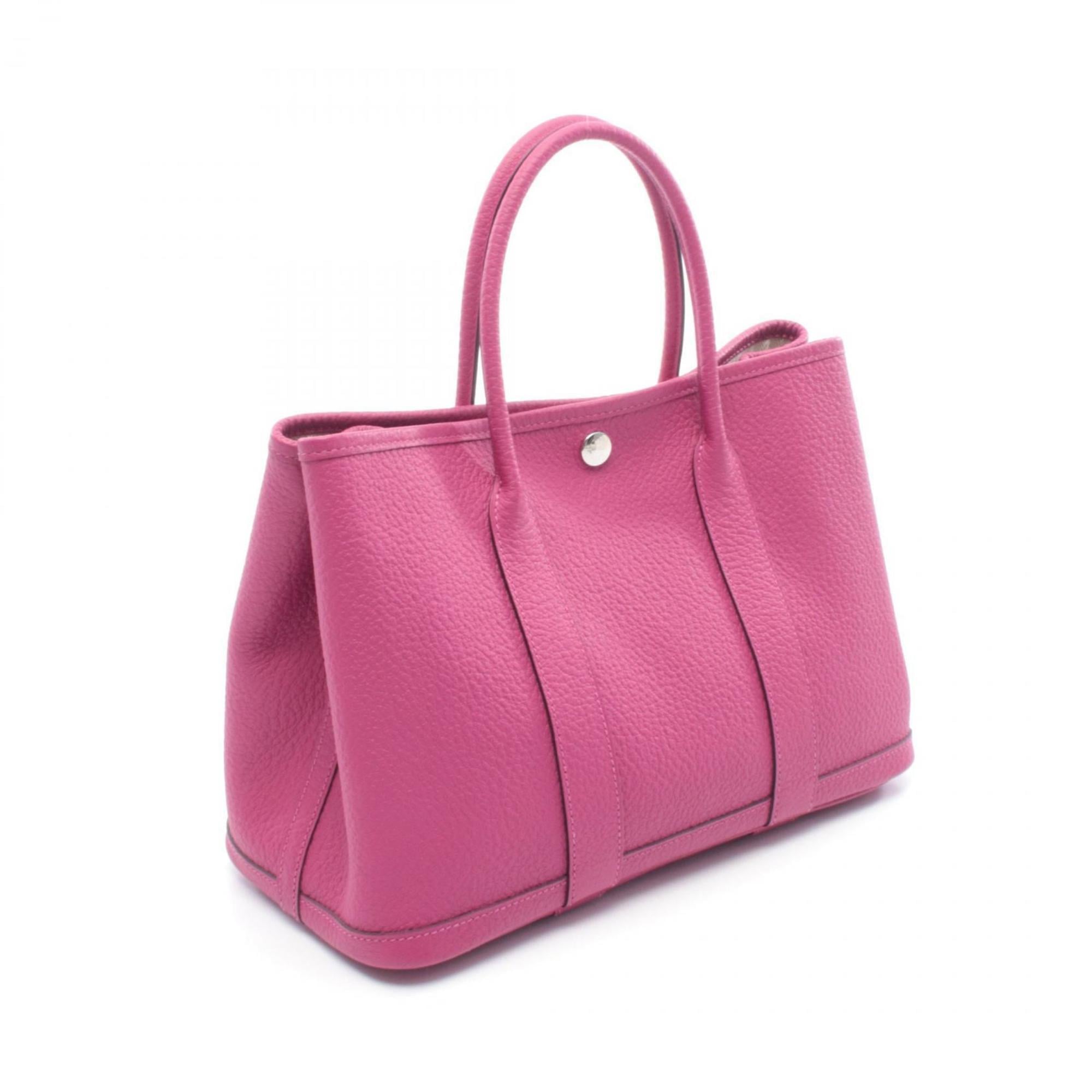 Hermes Pink Rose Purple Country Leather Leather Handbag Tote Bag (Pre-Owned)