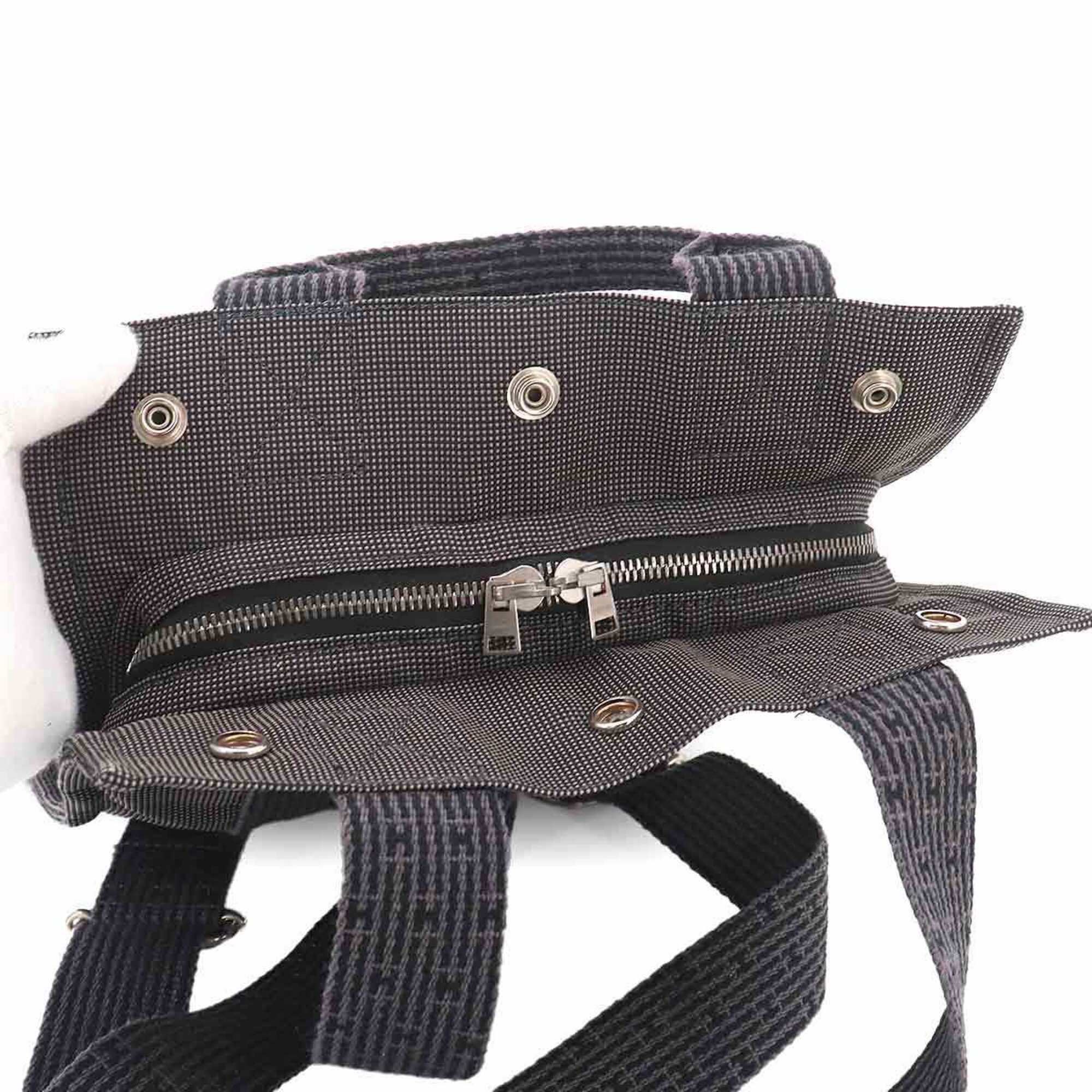 Hermes Gray Canvas Backpack (Pre-Owned)