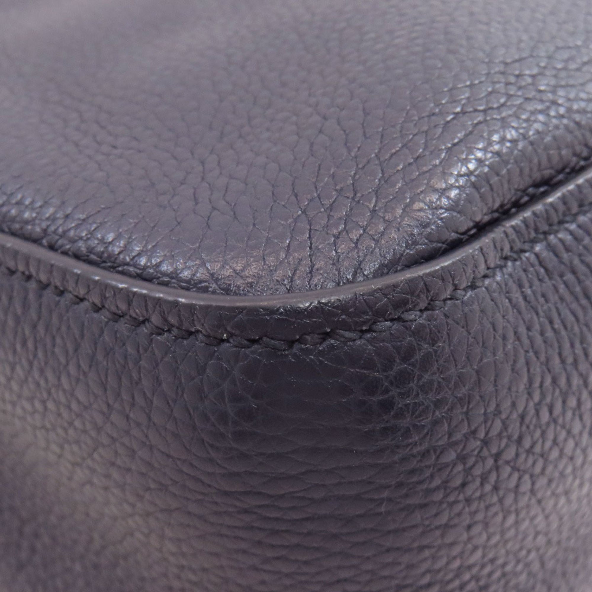 Prada Navy Leather Shoulder Bag (Pre-Owned)