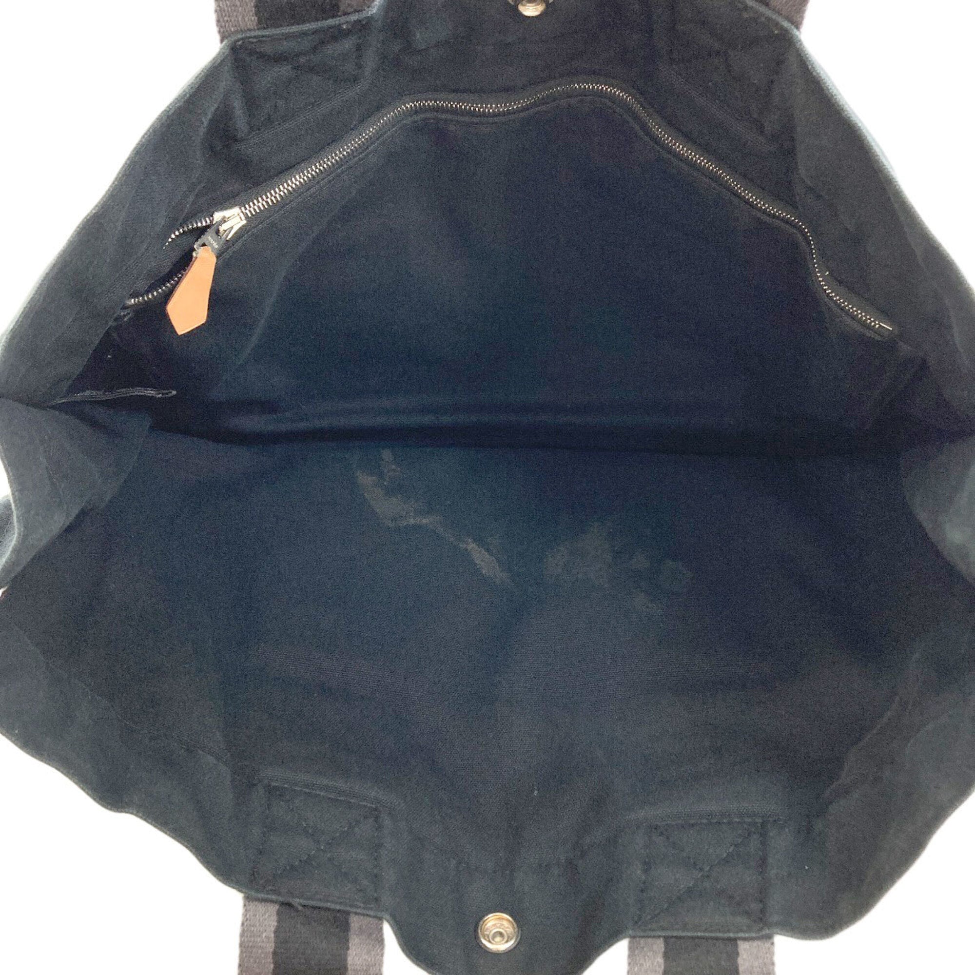 Hermes Black Canvas Handbag (Pre-Owned)