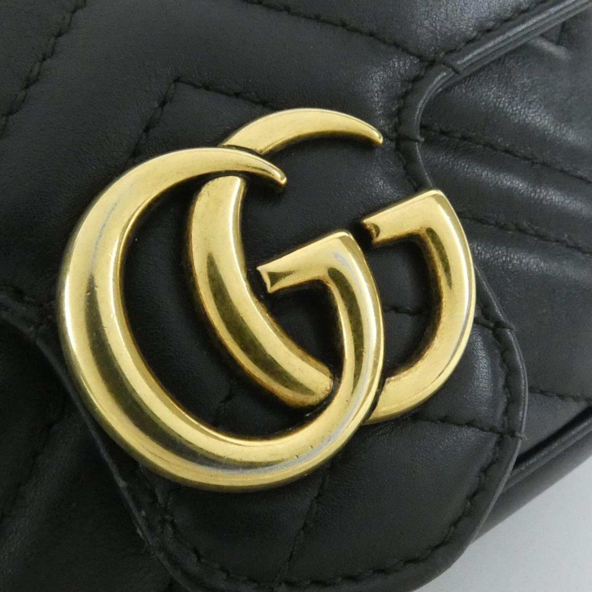 Gucci Black Leather Shoulder Bag (Pre-Owned)