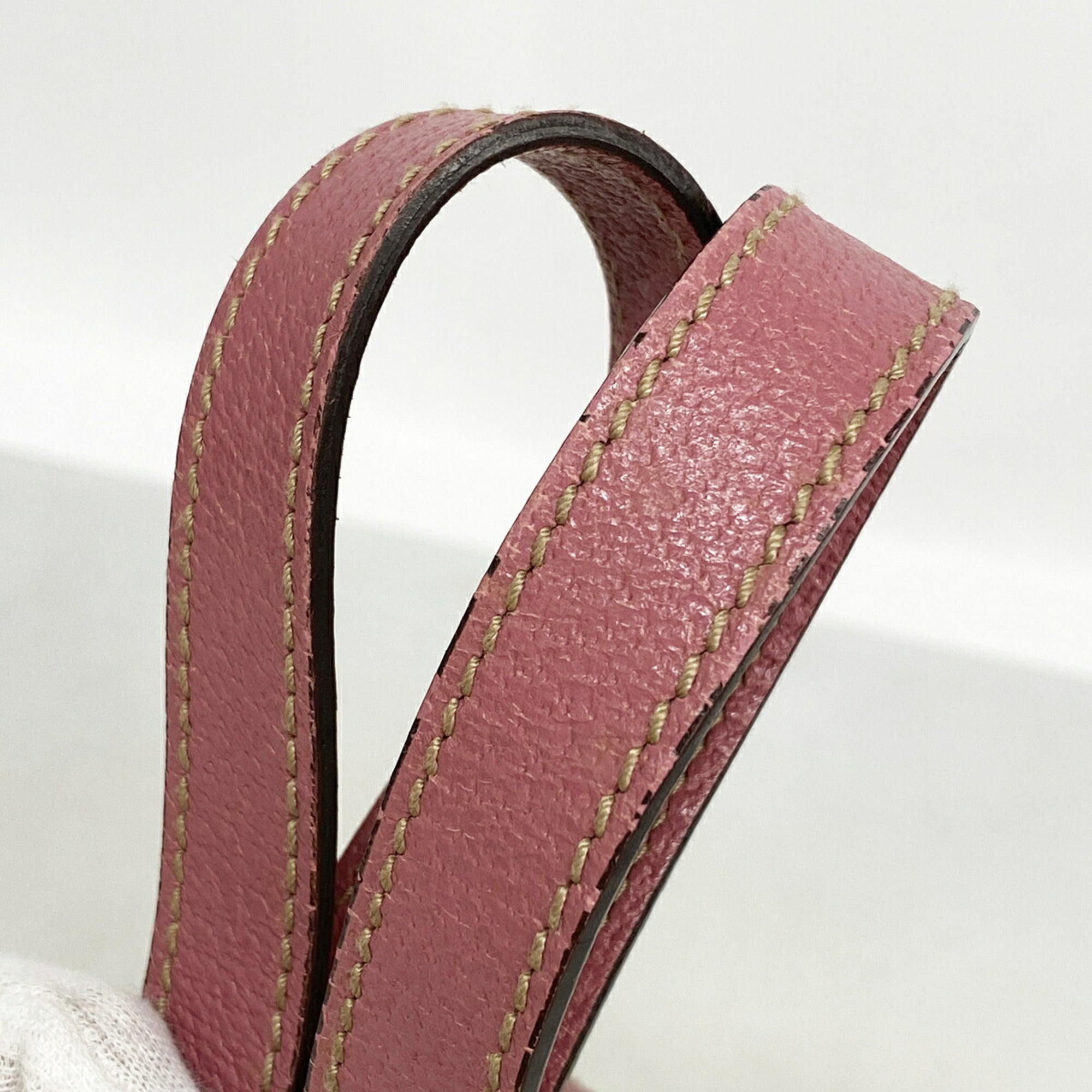Gucci Brown Pink Canvas Handbag (Pre-Owned)