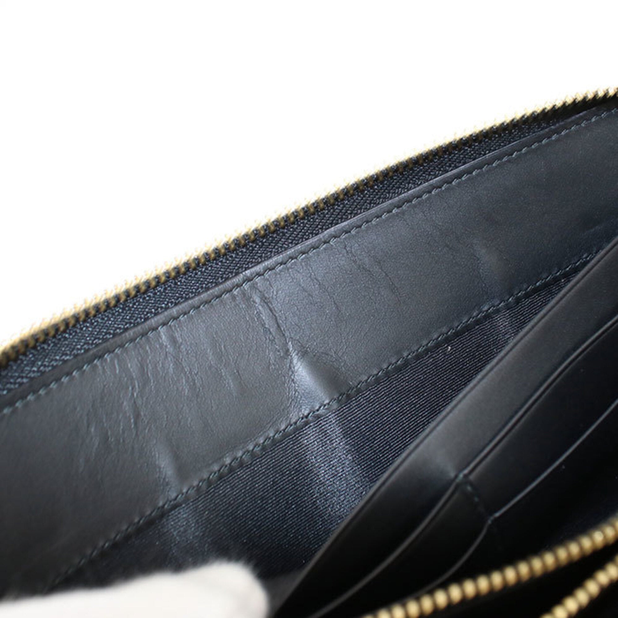 Loewe Black Leather Long Wallet (Bi-Fold) (Pre-Owned)