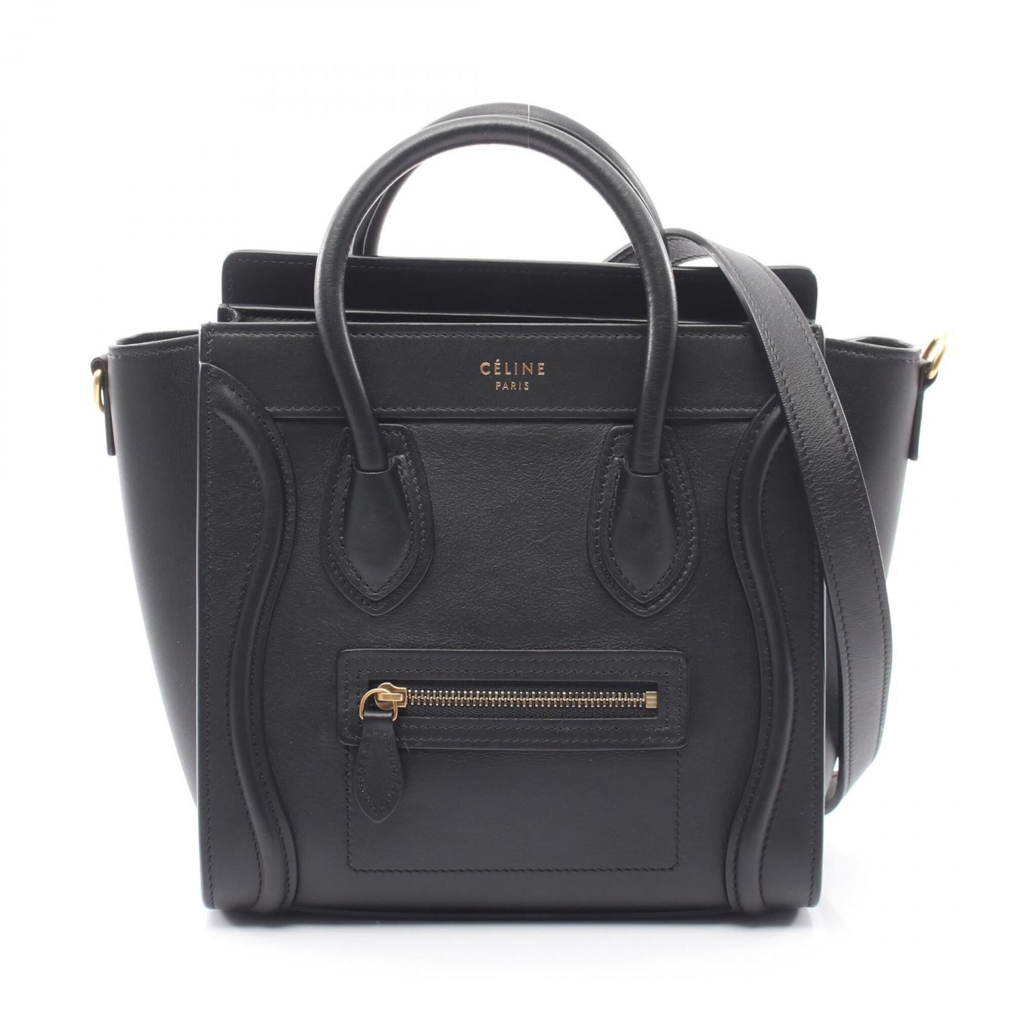 Celine Black Leather Handbag (Pre-Owned)