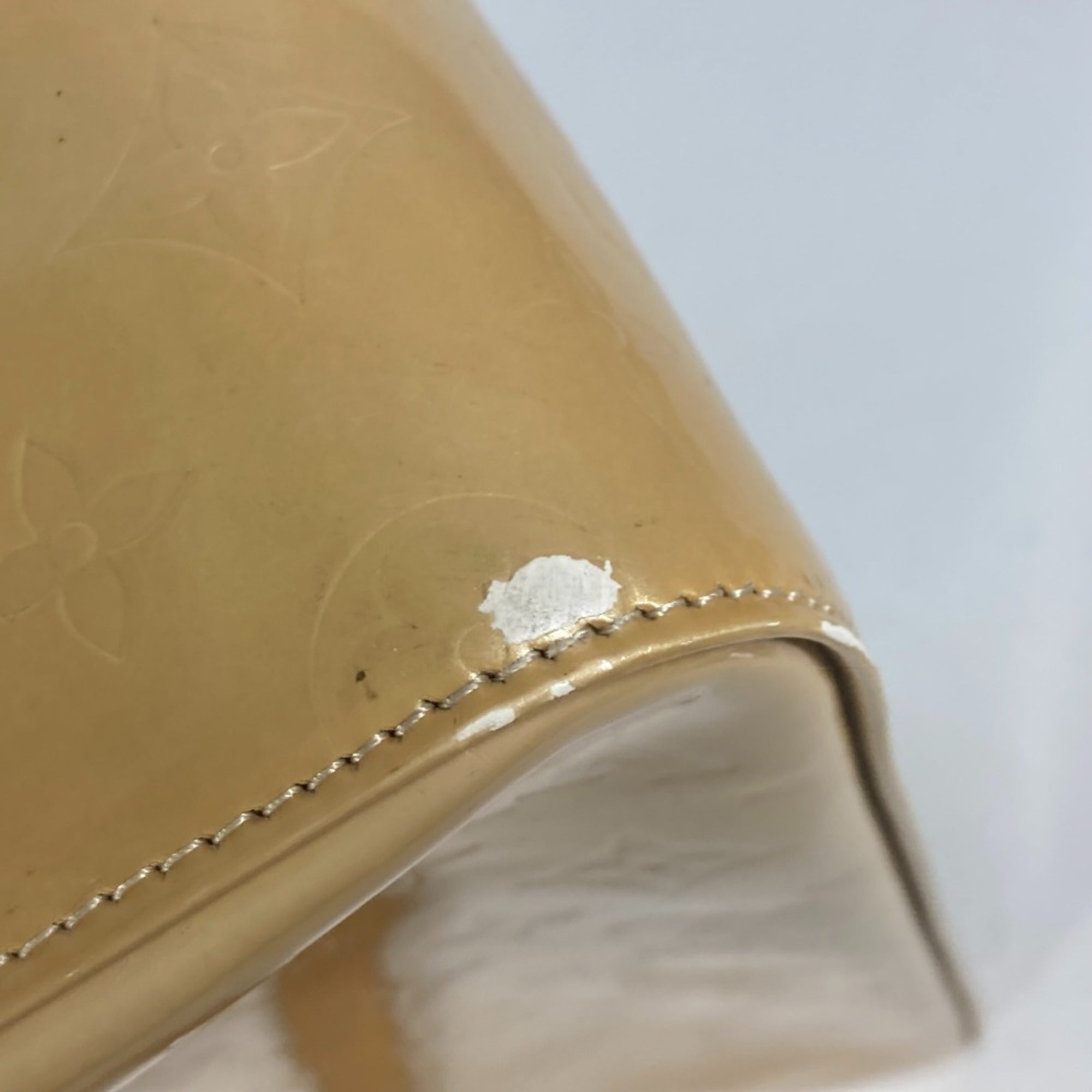 Louis Vuitton Beige Monogram Vernis Shoulder Bag Tote Bag (Pre-Owned)