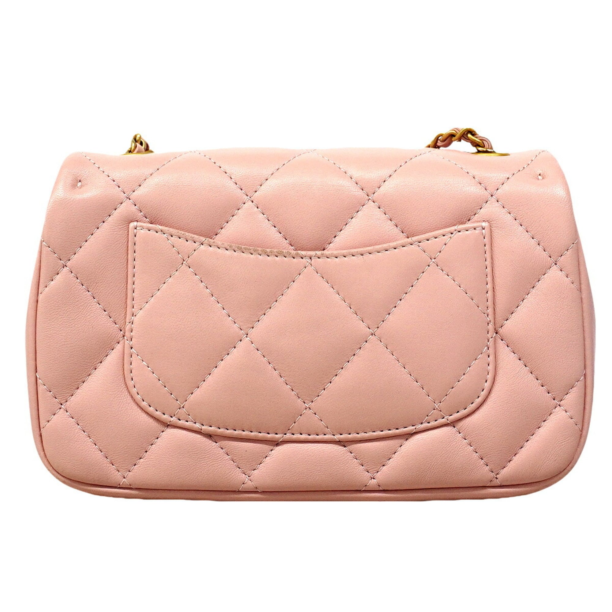 Chanel Pink Leather Shoulder Bag (Pre-Owned)