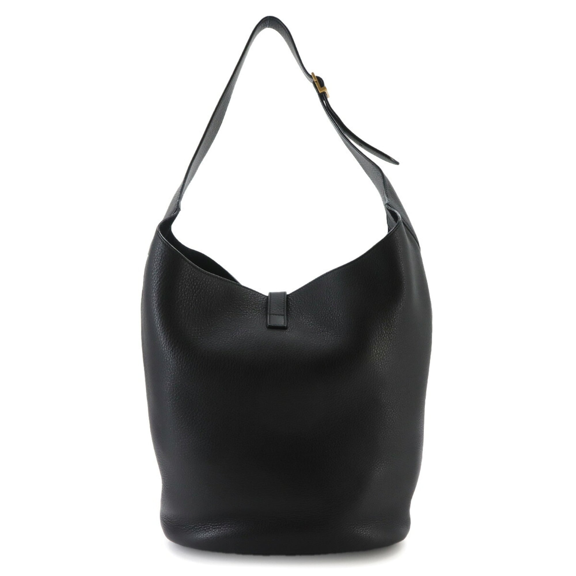 Saint Laurent Black Leather Handbag Shoulder Bag (Pre-Owned)