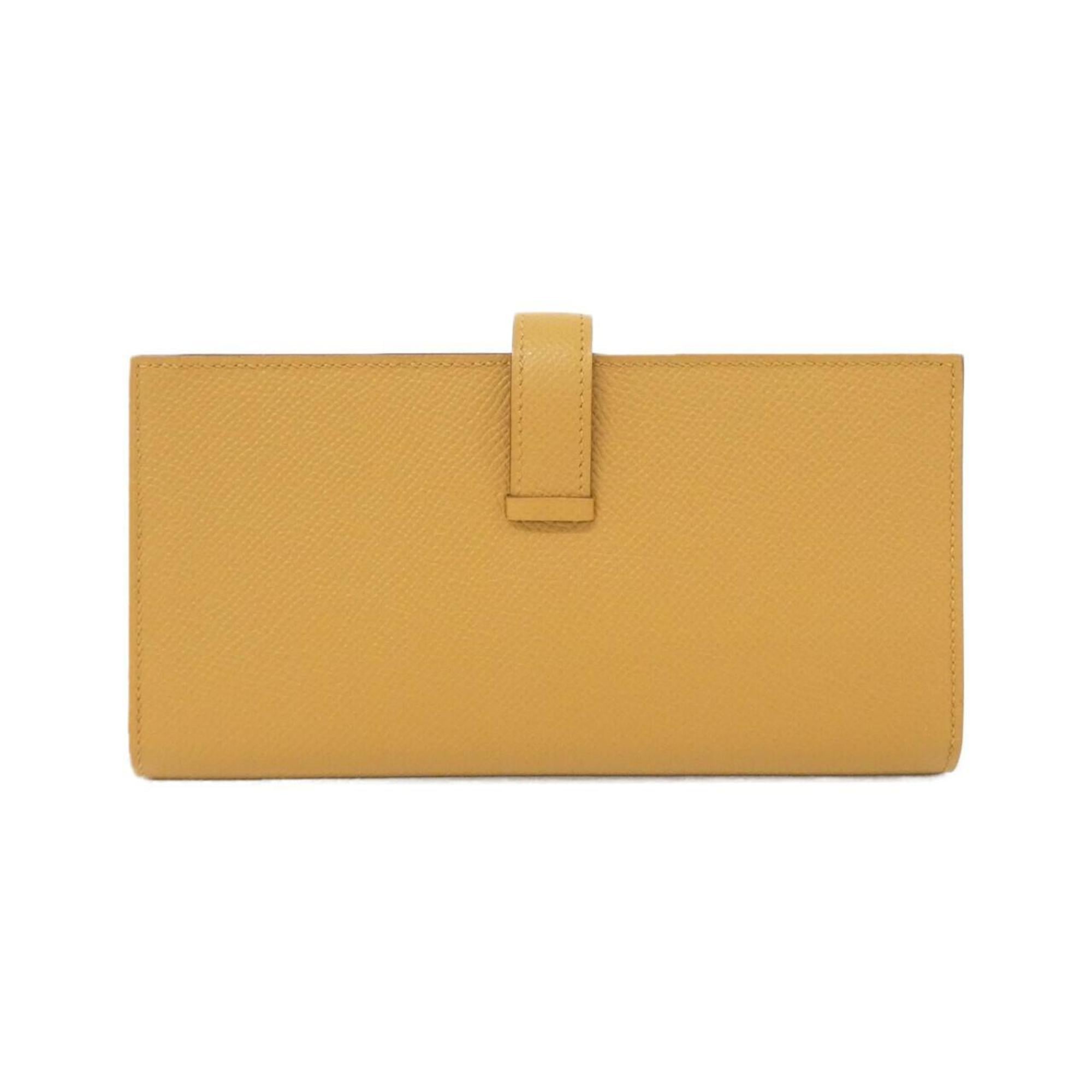 Hermes Brown Epsom Leather Long Wallet (Bi-Fold) (Pre-Owned)