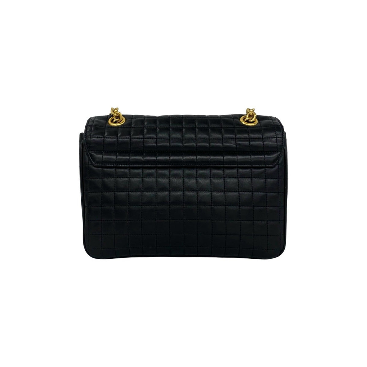 Celine Black Leather Crossbody Bag Handbag Pochette Shoulder Bag (Pre-Owned)