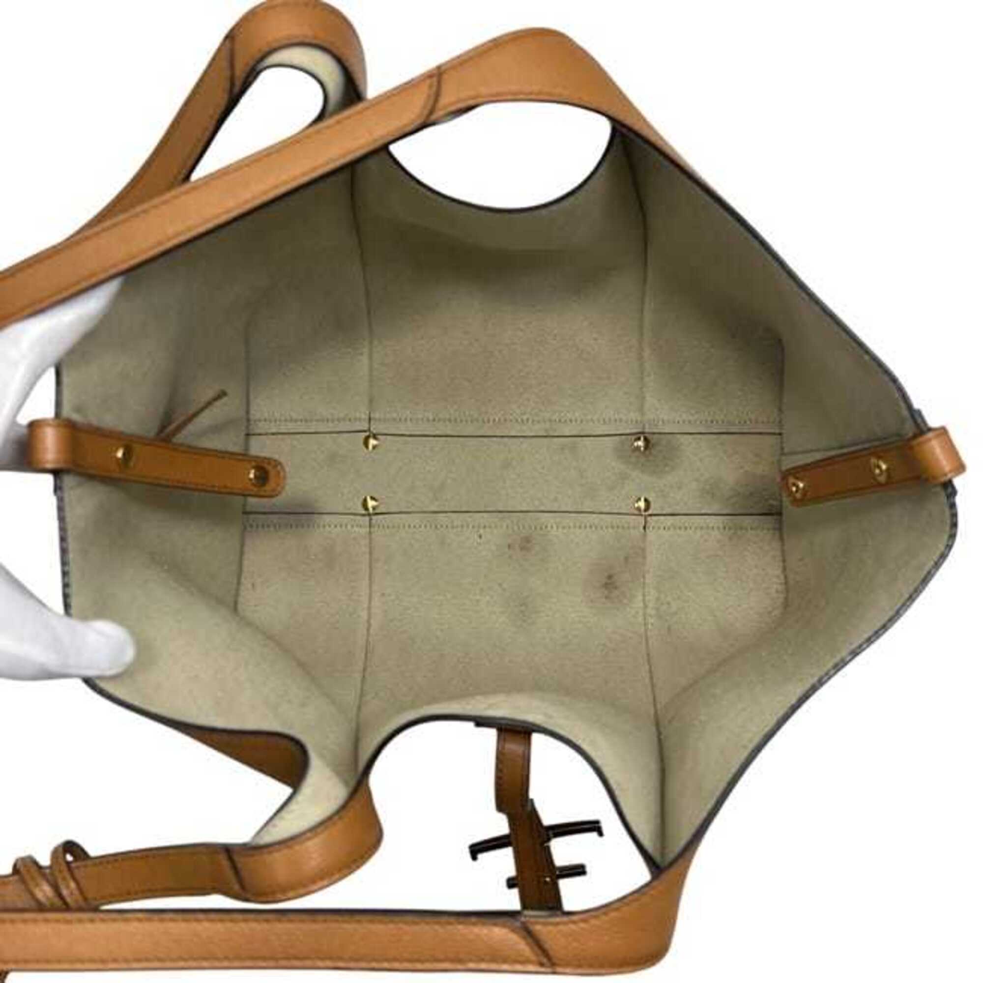 Tod's Brown Leather Tote Bag (Pre-Owned)