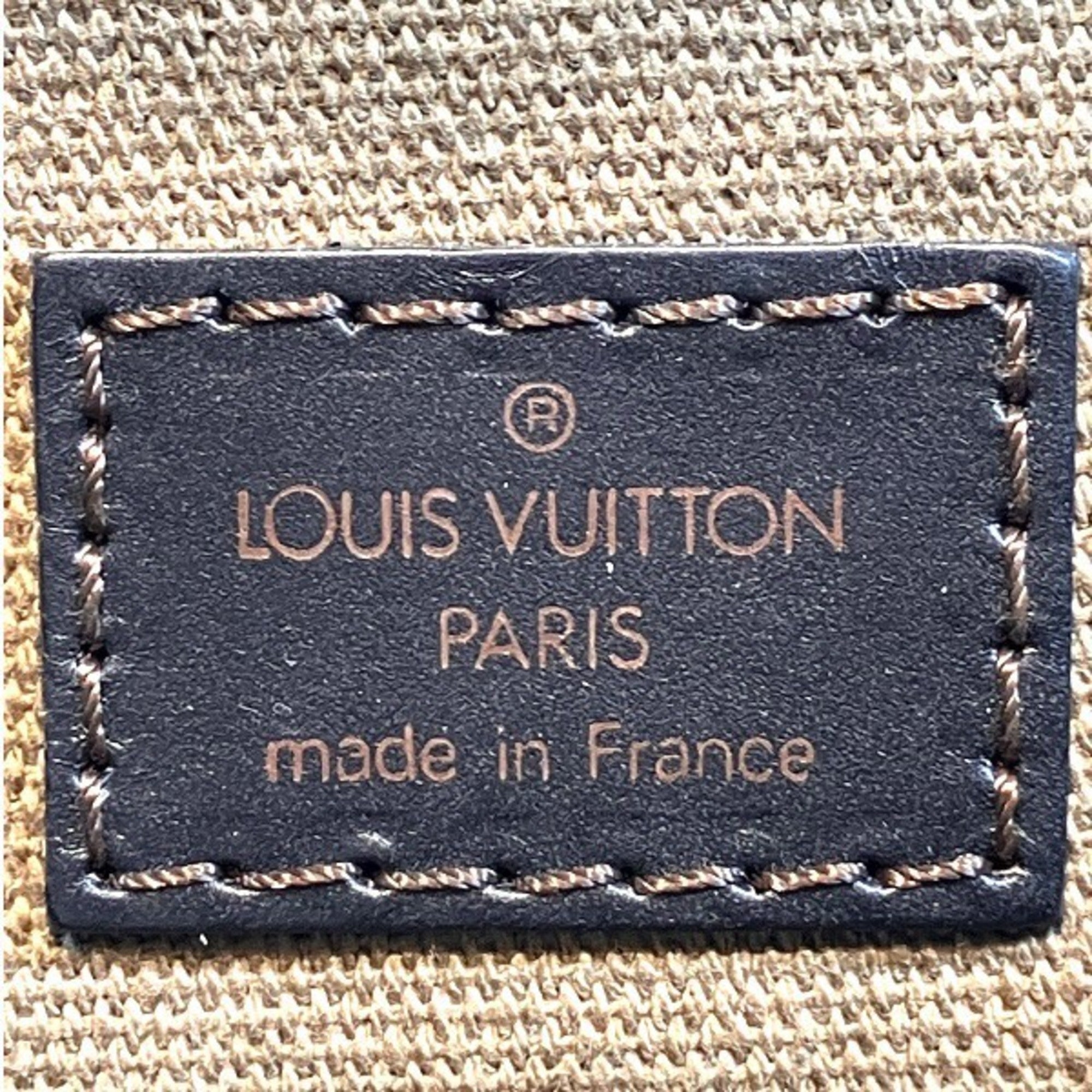 Louis Vuitton Coffee Dark Brown Leather Handbag Messenger Bag (Pre-Owned)