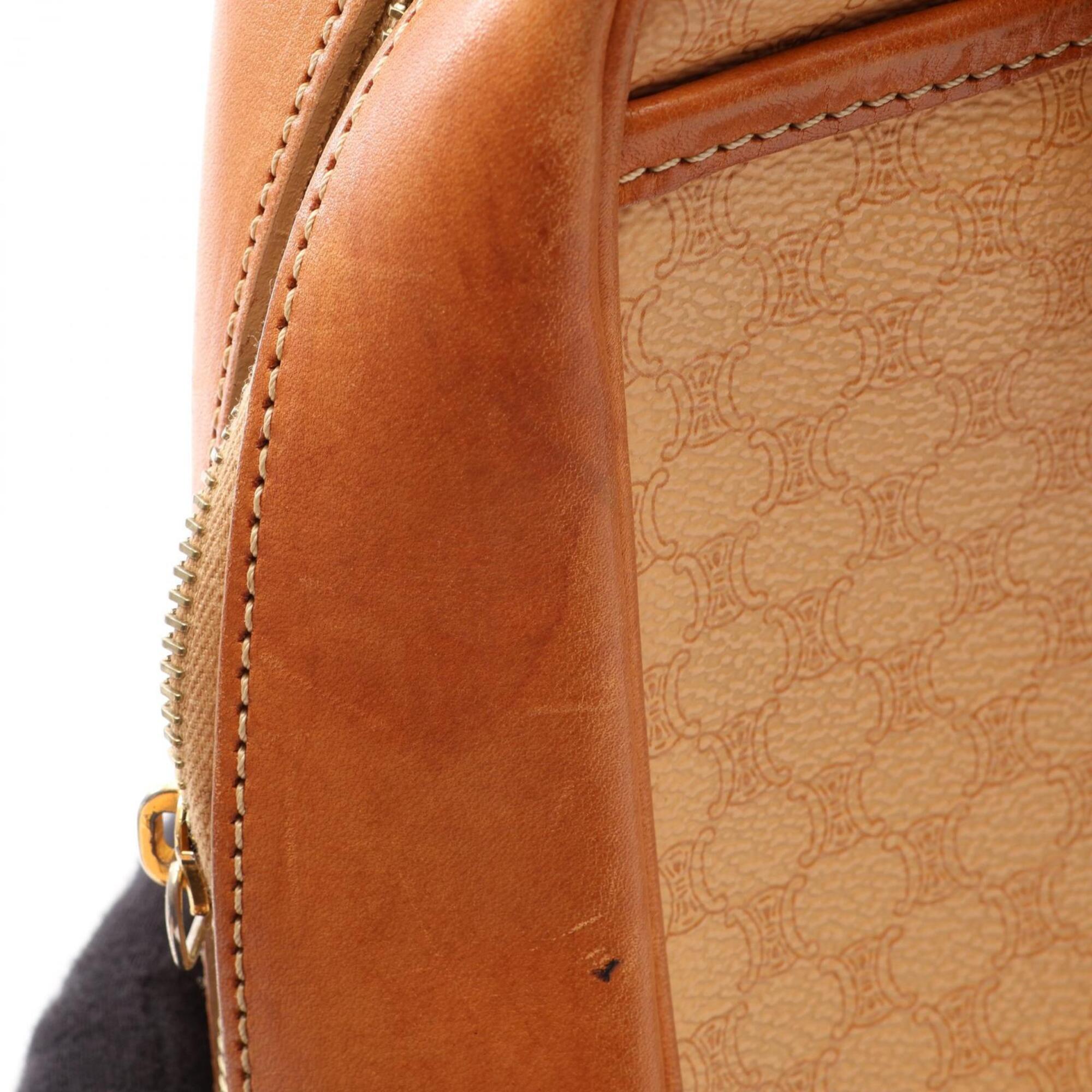 Celine Beige Coated Canvas Leather Handbag (Pre-Owned)