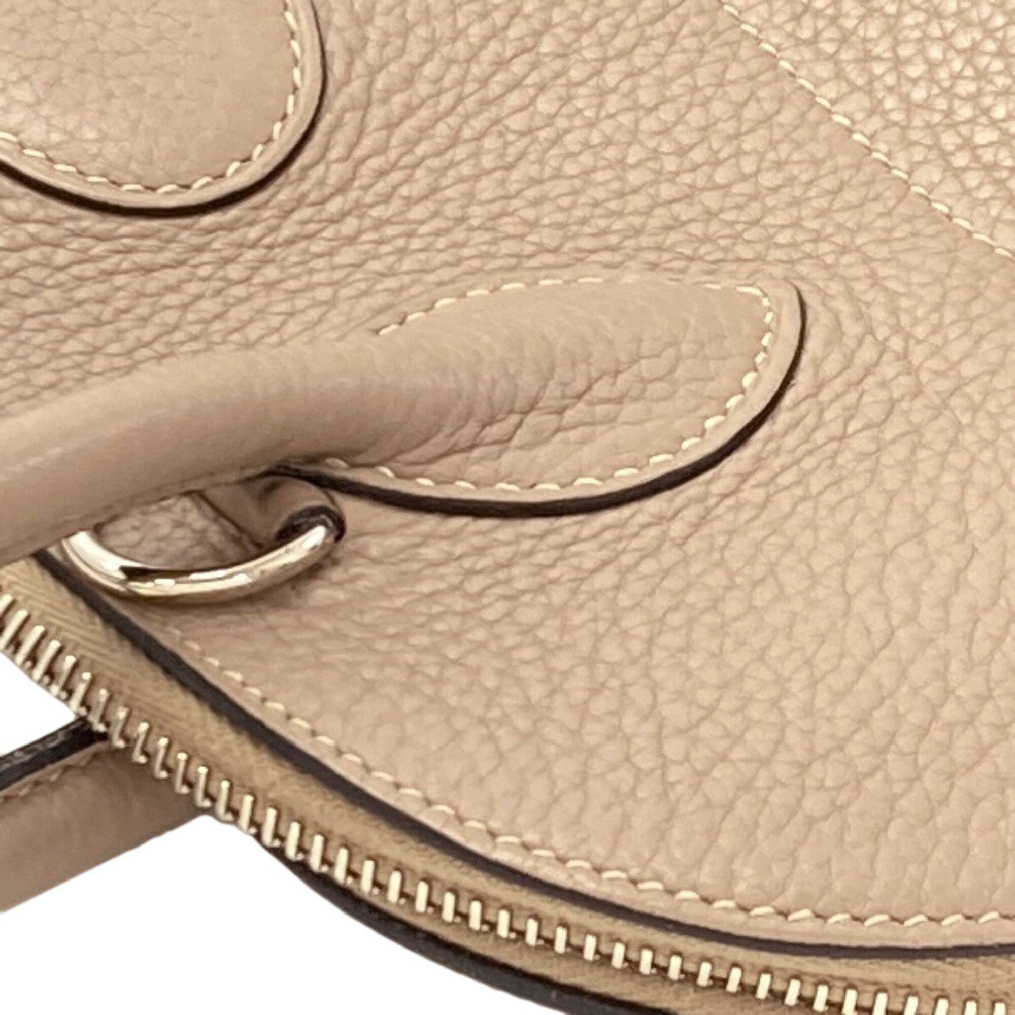 Hermes Taurillon Clemence Leather Handbag (Pre-Owned)