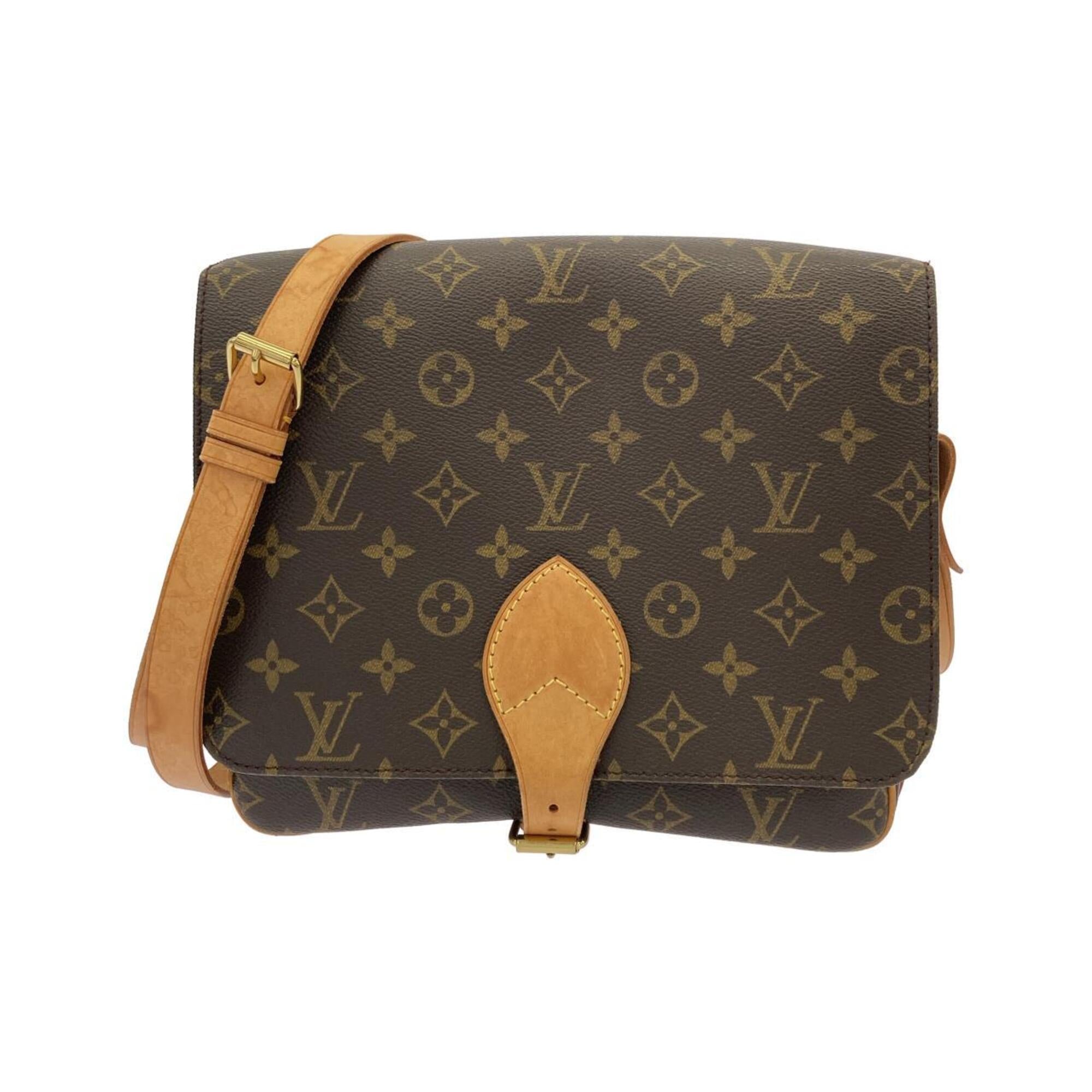 Louis Vuitton Marron Monogram Coated Canvas Shoulder Bag (Pre-Owned)