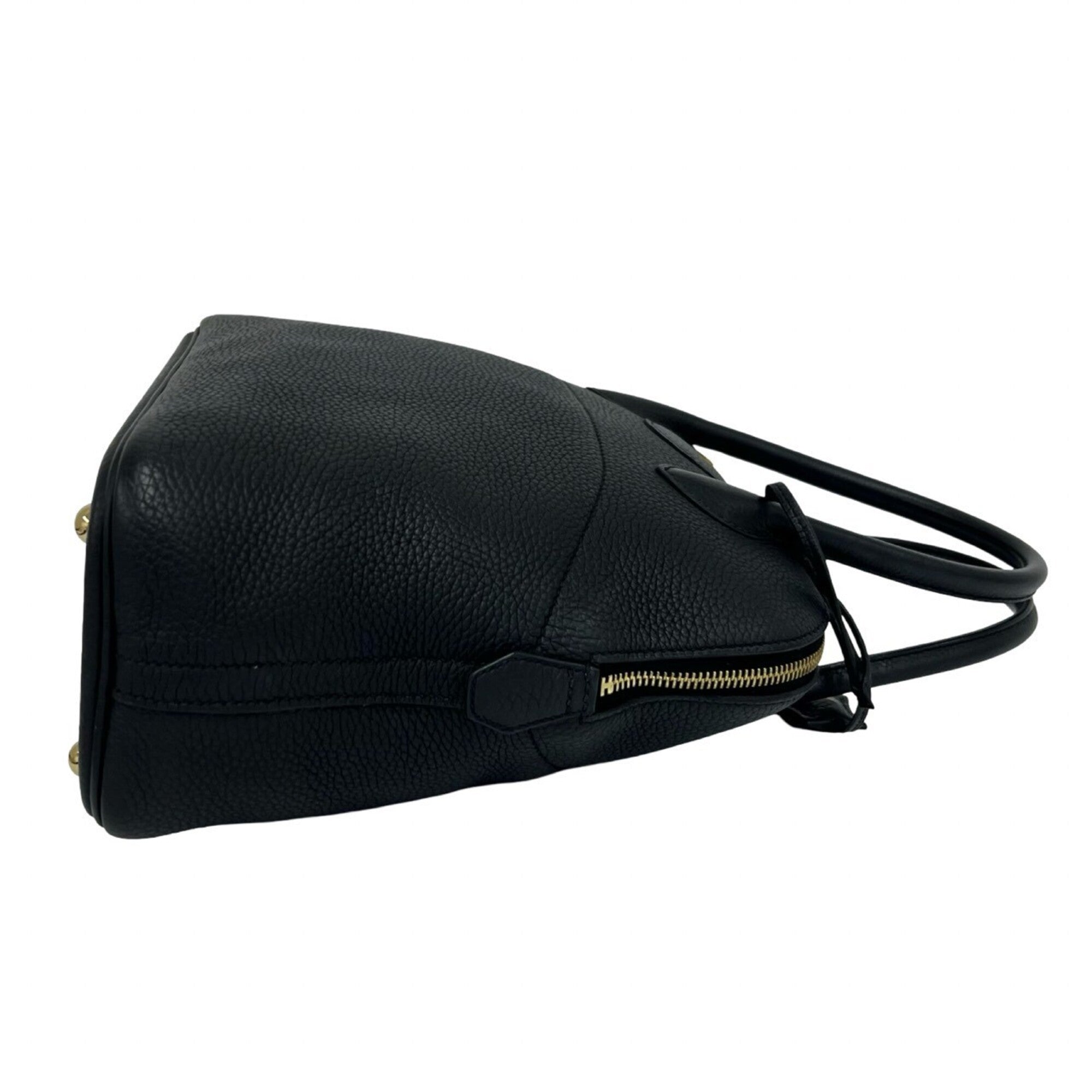 Hermes Black Taurillon Clemence Leather Handbag Shoulder Bag Tote Bag (Pre-Owned)