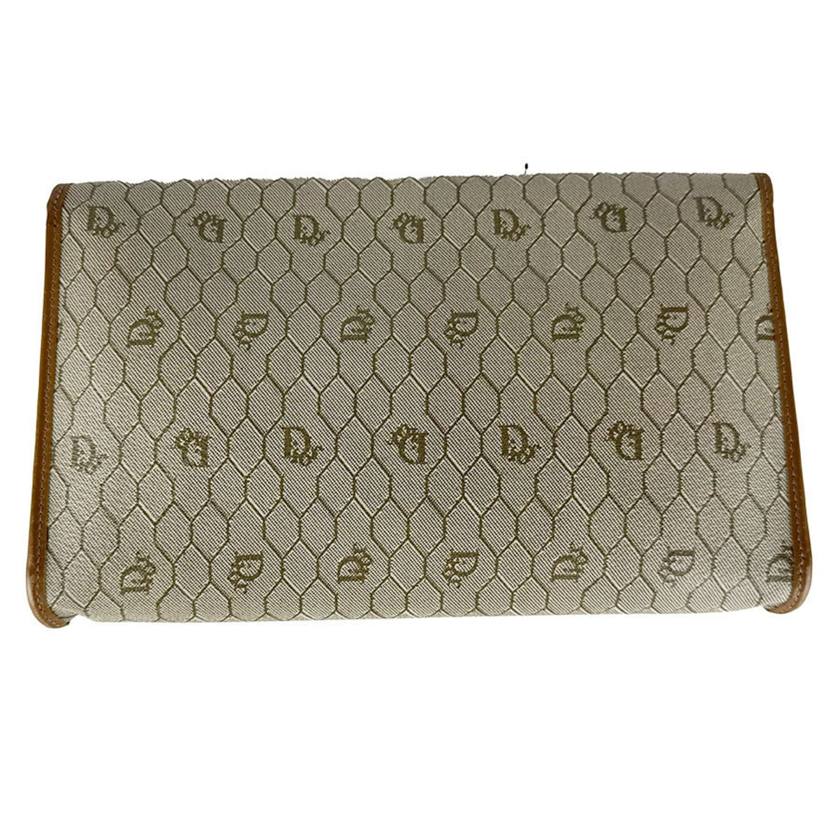 Christian Dior Beige Brown Pvc Shoulder Bag (Pre-Owned)
