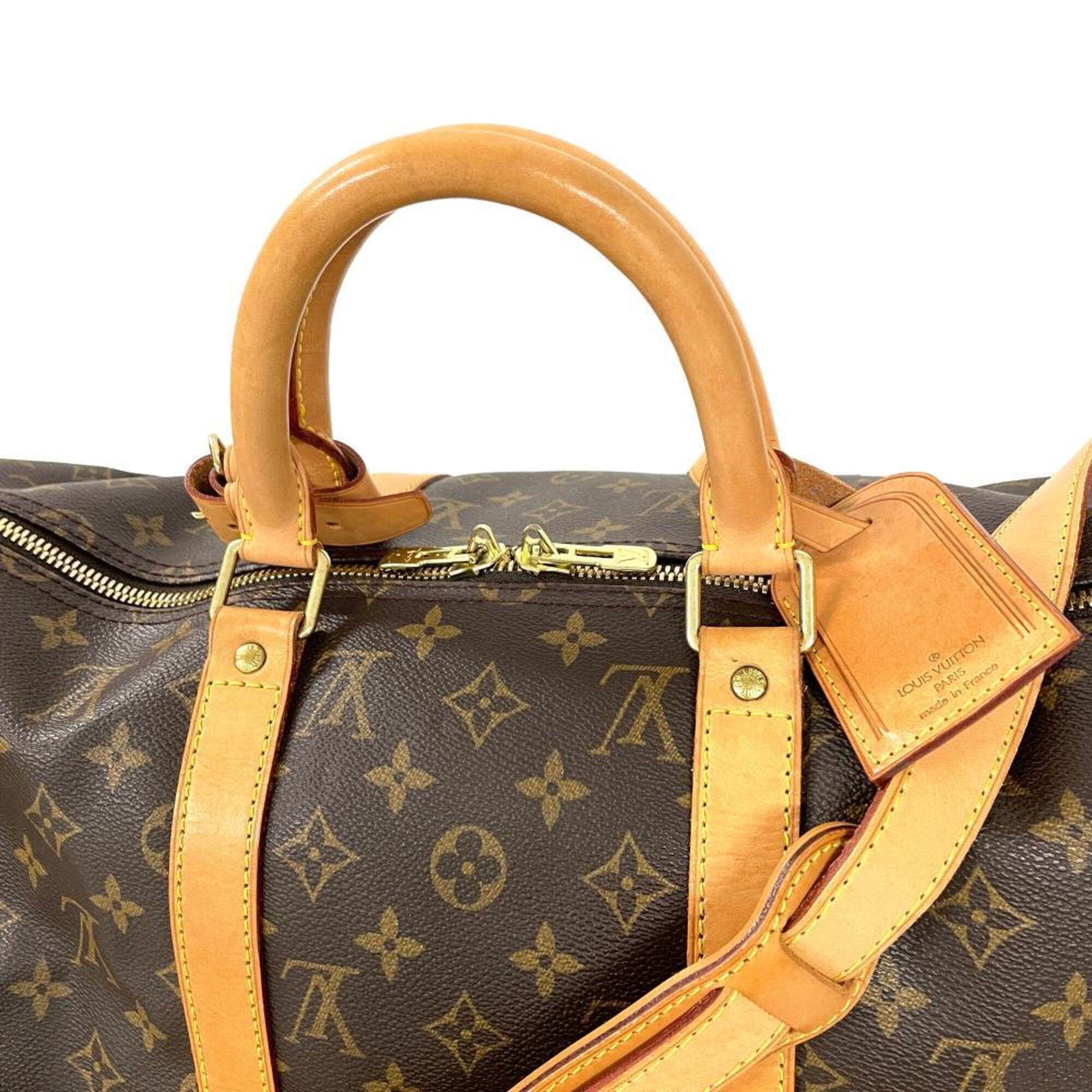 Louis Vuitton Brown Monogram Canvas Boston Bag (Pre-Owned)