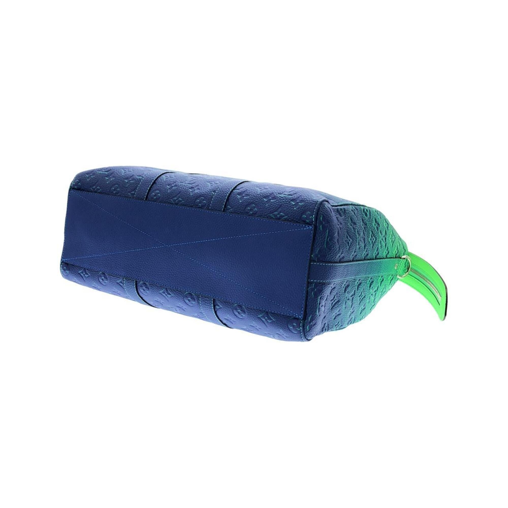Louis Vuitton Blue Vert Leather Handbag (Pre-Owned)