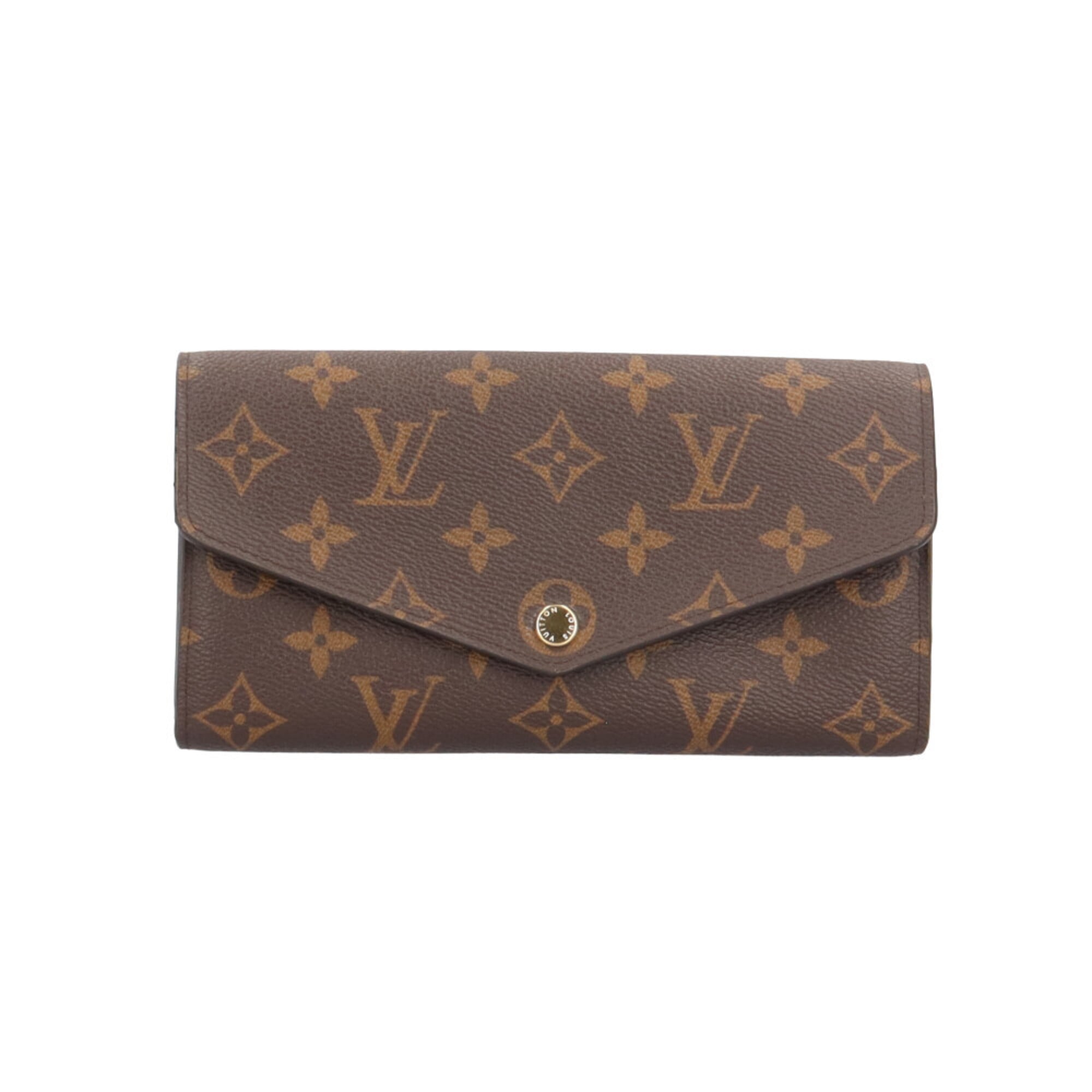 Louis Vuitton Monogram Brown Marron Monogram Canvas Long Wallet (Bi-Fold) (Pre-Owned)