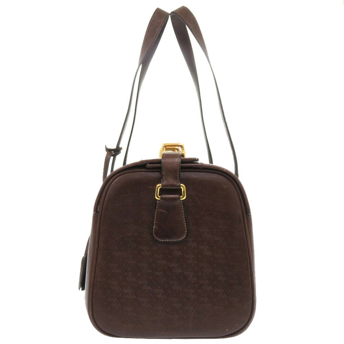 Hermes Brown Leather Boston Bag (Pre-Owned)