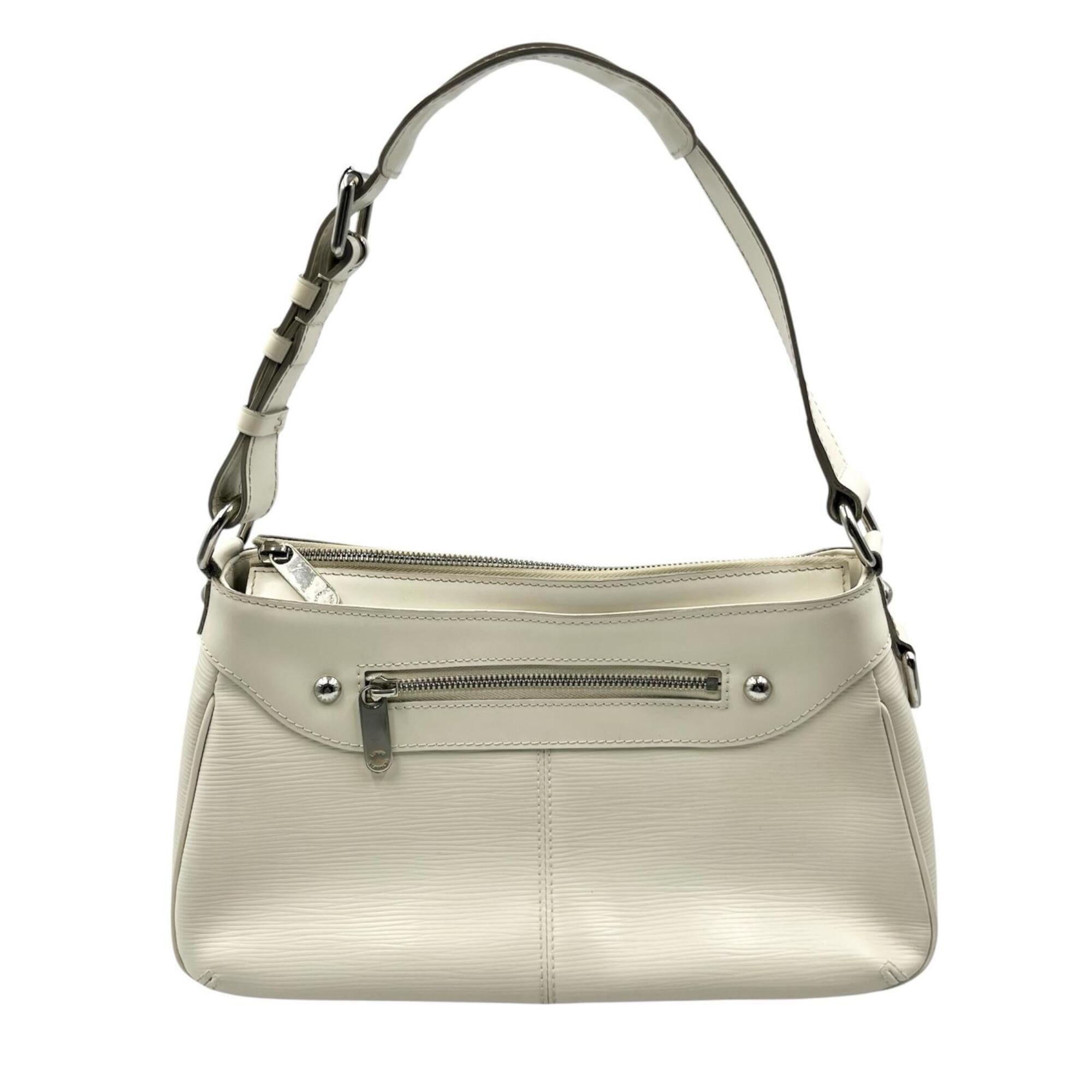 Louis Vuitton White Epi Leather Shoulder Bag (Pre-Owned)